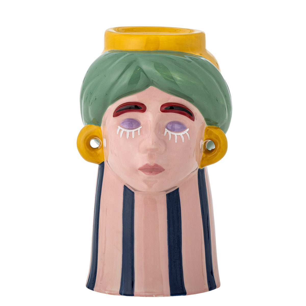 Miss Jody Vase, Rose, Steingut in Rose präsentiert im Onlineshop von KAQTU Design AG. Vase ist von Bloomingville