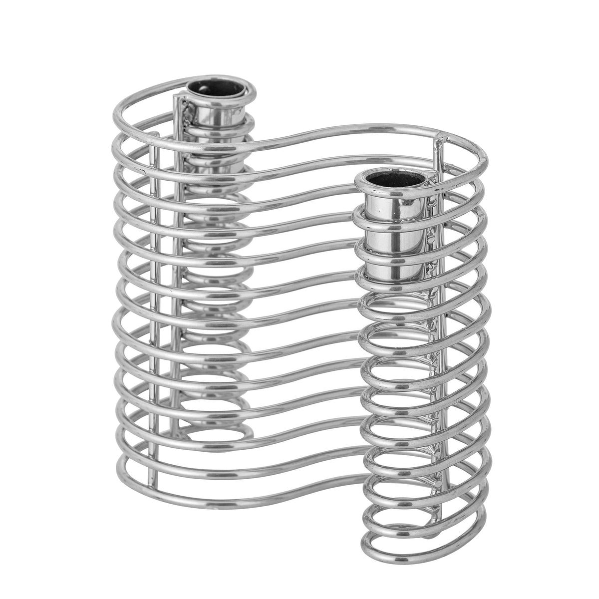 Wavela Kerzenhalter, Silber, Eisen in Silber präsentiert im Onlineshop von KAQTU Design AG. Teelichthalter ist von Bloomingville