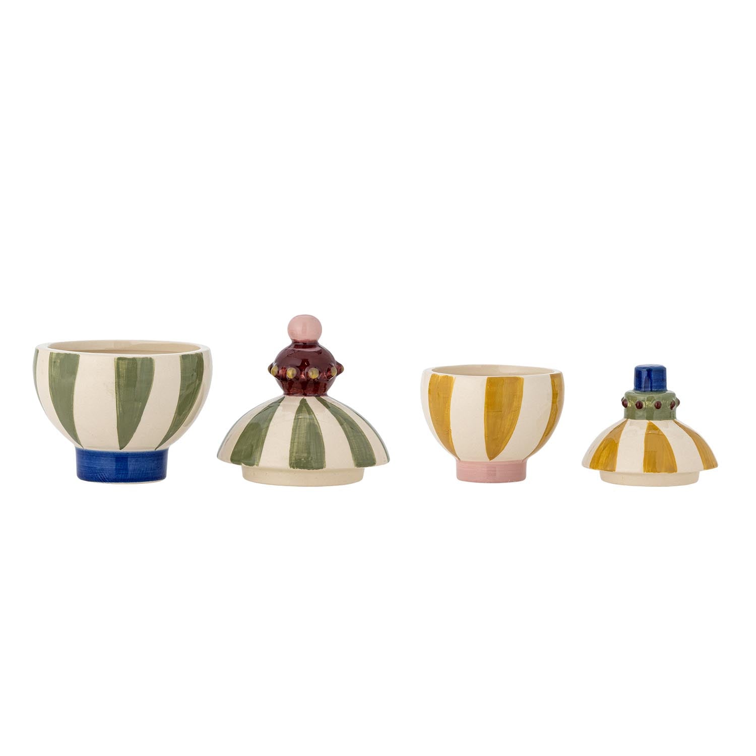 Cavila Gefäß mit Deckel, Grün, Steingut in Grün präsentiert im Onlineshop von KAQTU Design AG. Kanne ist von Bloomingville
