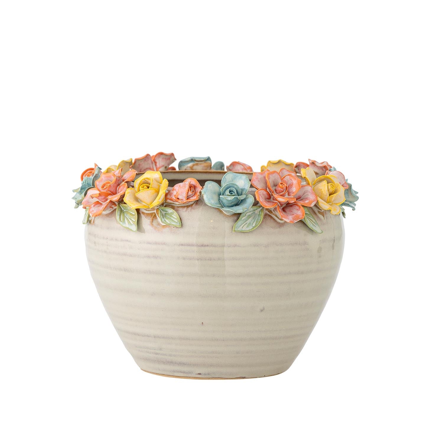 Eanna Blumentopf, Rose, Steingut in Rose präsentiert im Onlineshop von KAQTU Design AG. Blumentopf ist von Creative Collection