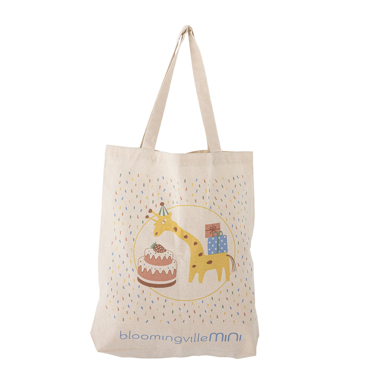 Celebrate Tragetasche, Blau, Baumwolle in Blau präsentiert im Onlineshop von KAQTU Design AG. Tasche ist von Bloomingville Mini