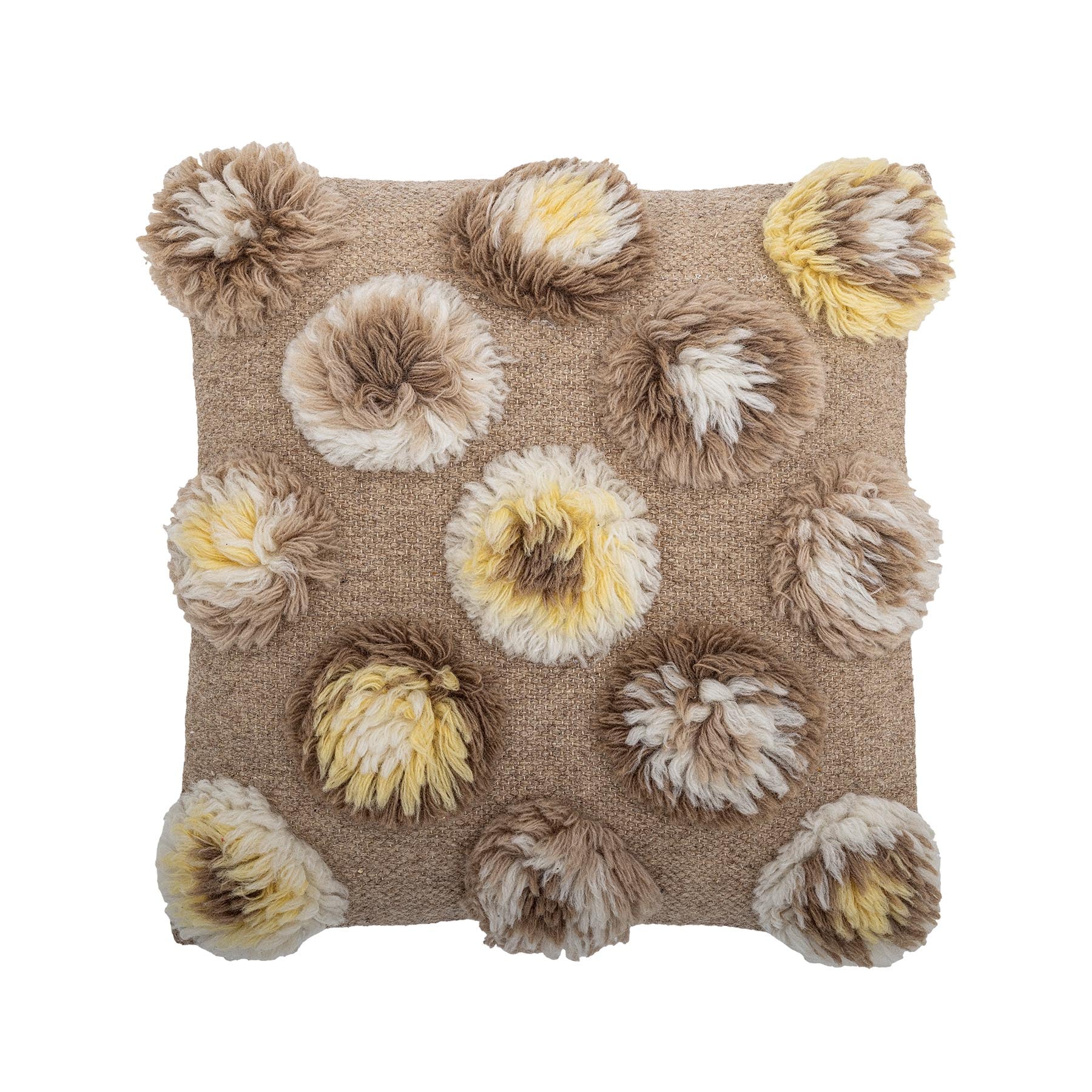 Somma Kissen, Gelb, Wolle in Yellow präsentiert im Onlineshop von KAQTU Design AG. Deko Kissenbezug ist von Bloomingville