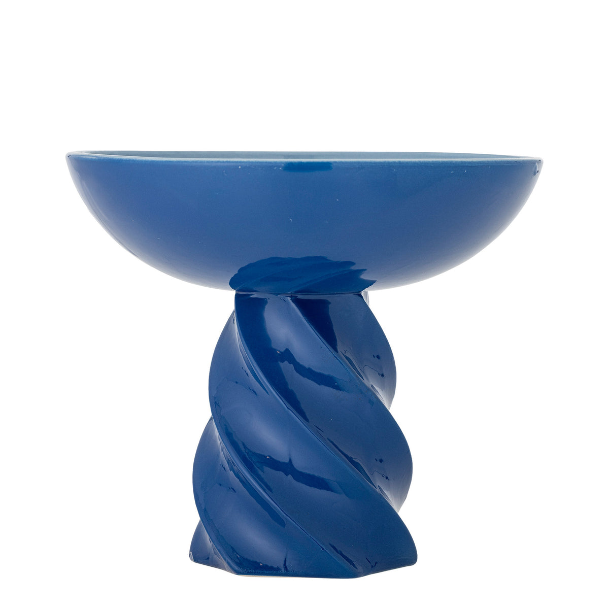 Riley Sockelschale, Blau, Steingut in Blue präsentiert im Onlineshop von KAQTU Design AG. Schale ist von Bloomingville