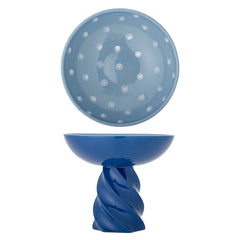 Riley Sockelschale, Blau, Steingut
