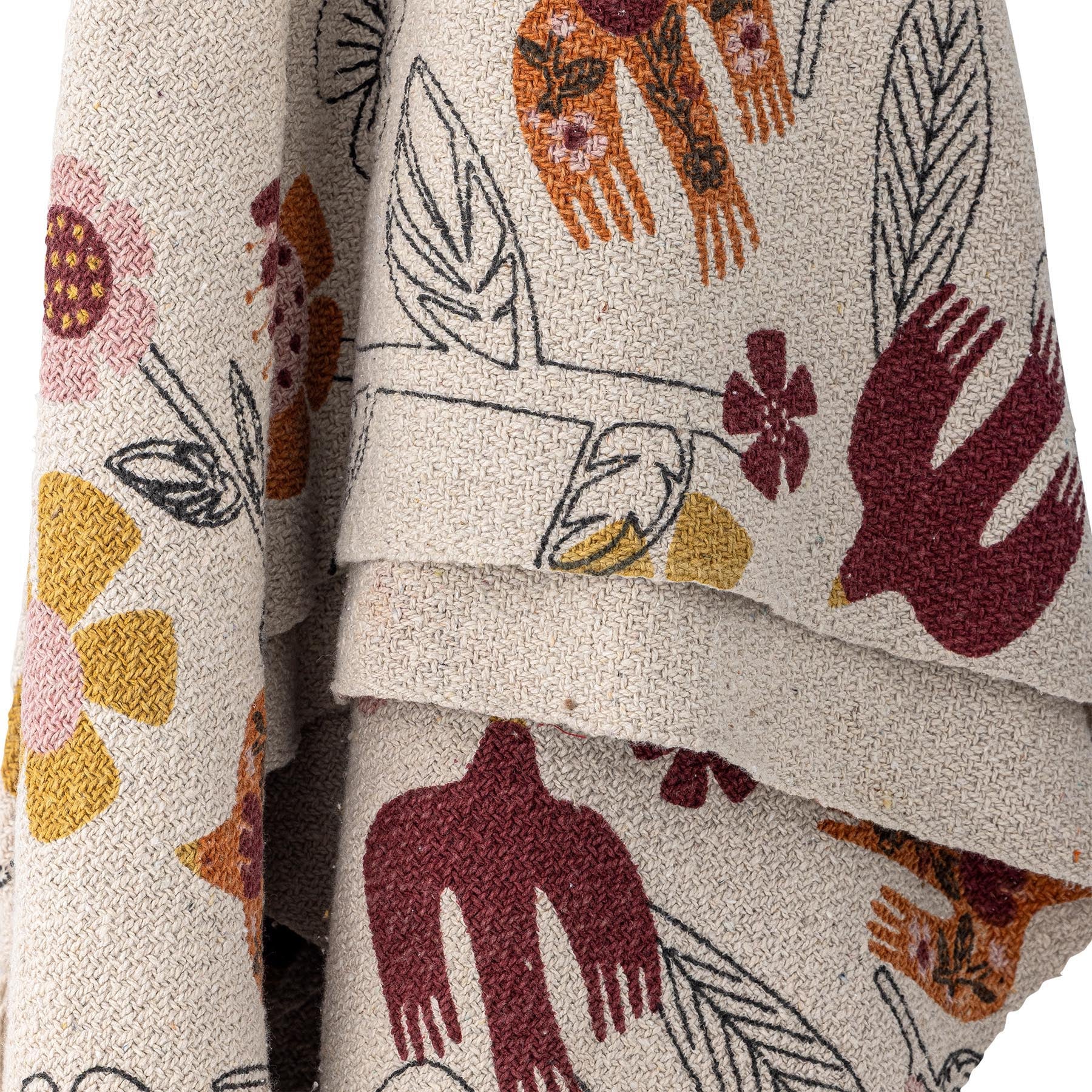 Vivielle Decke, Natur, Recycelte Baumwolle in Nature präsentiert im Onlineshop von KAQTU Design AG. Bettüberwurf ist von Bloomingville
