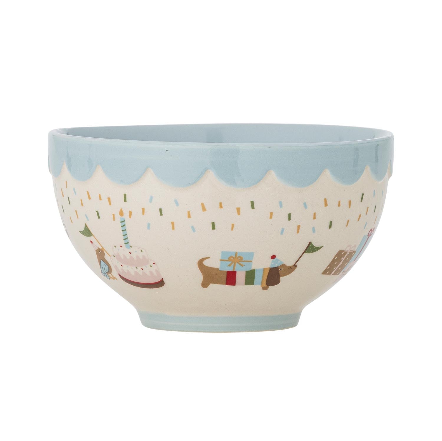 Celebrate Schale, Blau, Steingut in Blau präsentiert im Onlineshop von KAQTU Design AG. Schale ist von Bloomingville Mini