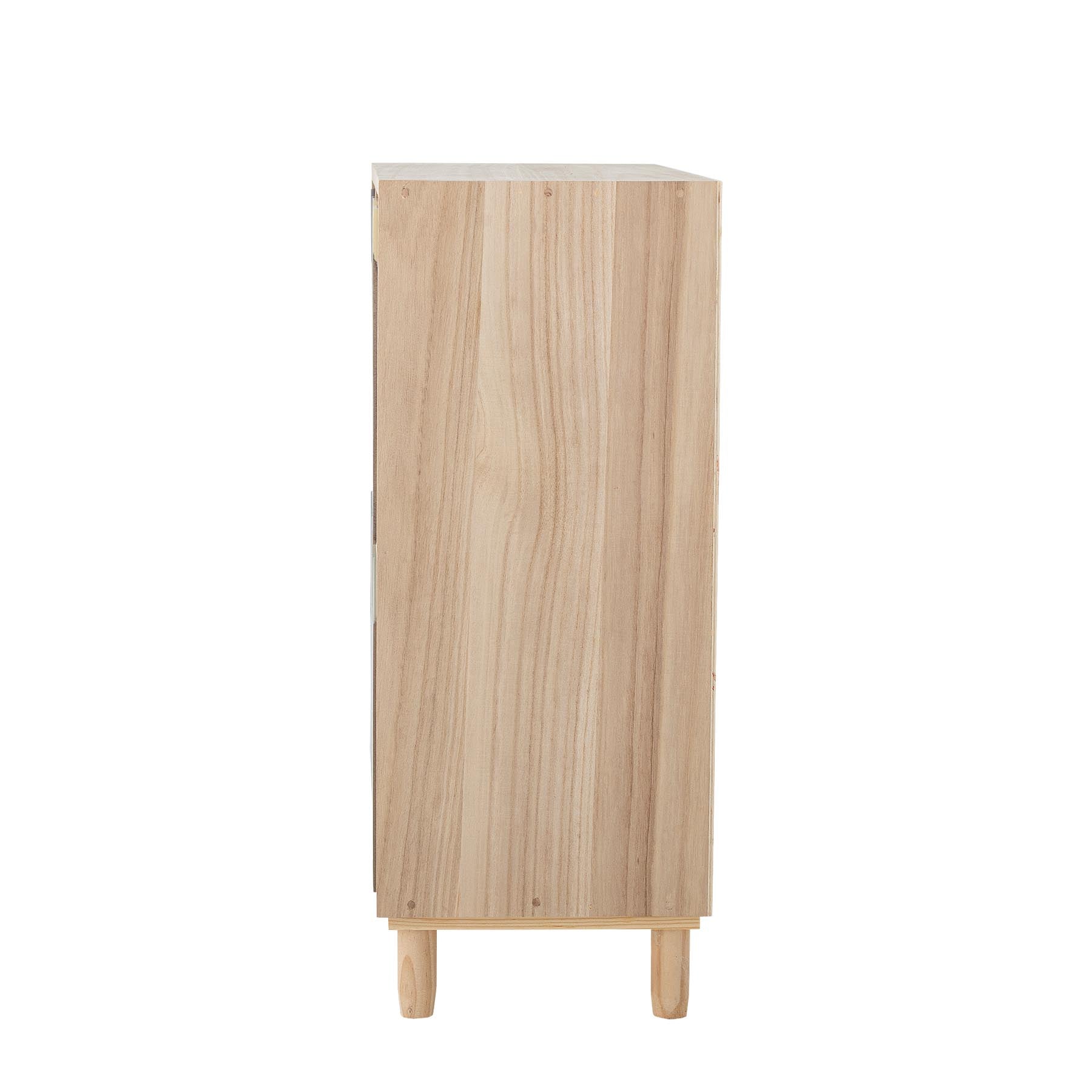 Calle Bücherregal mit Schubladen, Bunt, Paulownia in Multi präsentiert im Onlineshop von KAQTU Design AG. Bücherregal ist von Bloomingville Mini