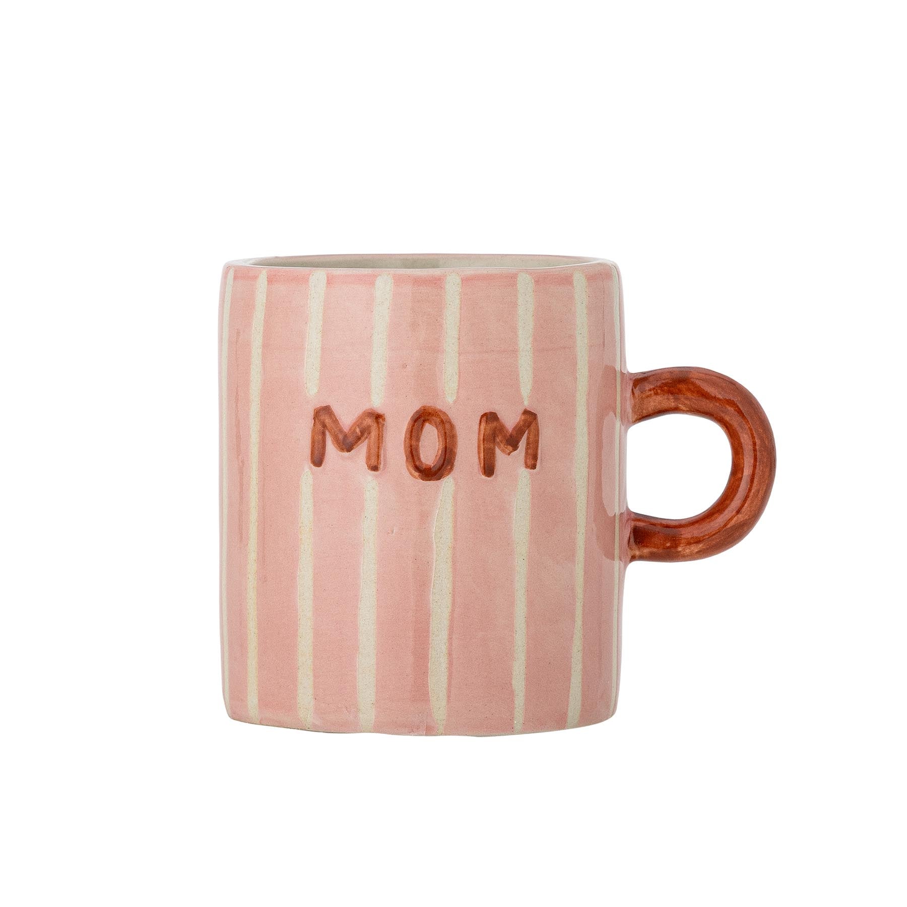 Cherish Becher, Rose, Steingut in Rose präsentiert im Onlineshop von KAQTU Design AG. Tasse ist von Bloomingville