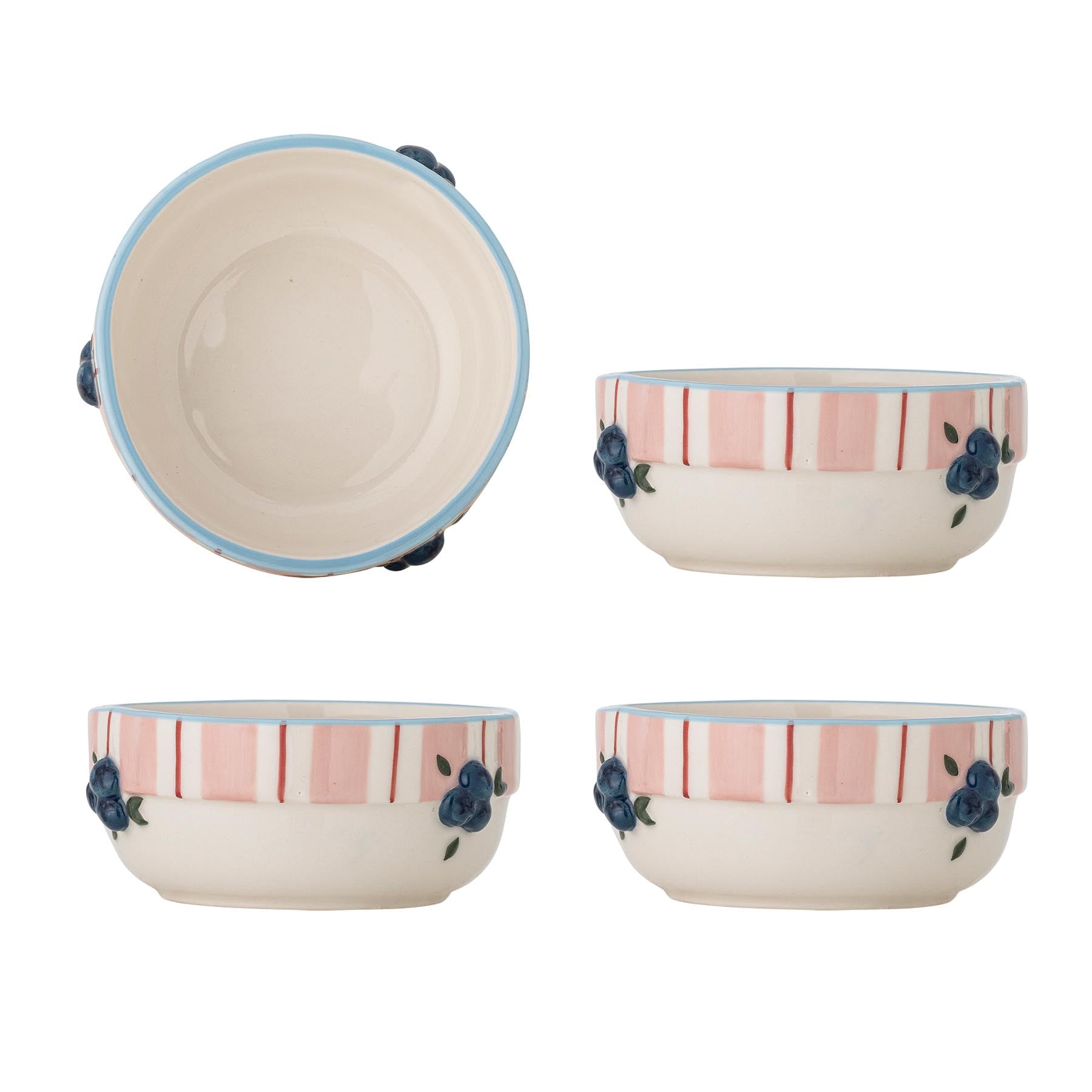 Carry Schale, Rose, Steingut in Rose präsentiert im Onlineshop von KAQTU Design AG. Schale ist von Bloomingville