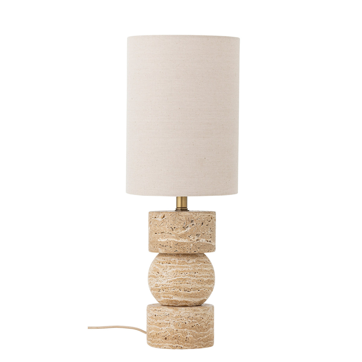 Marci Tischlampe, Natur, Travertin in Nature präsentiert im Onlineshop von KAQTU Design AG. Tischleuchte ist von Bloomingville