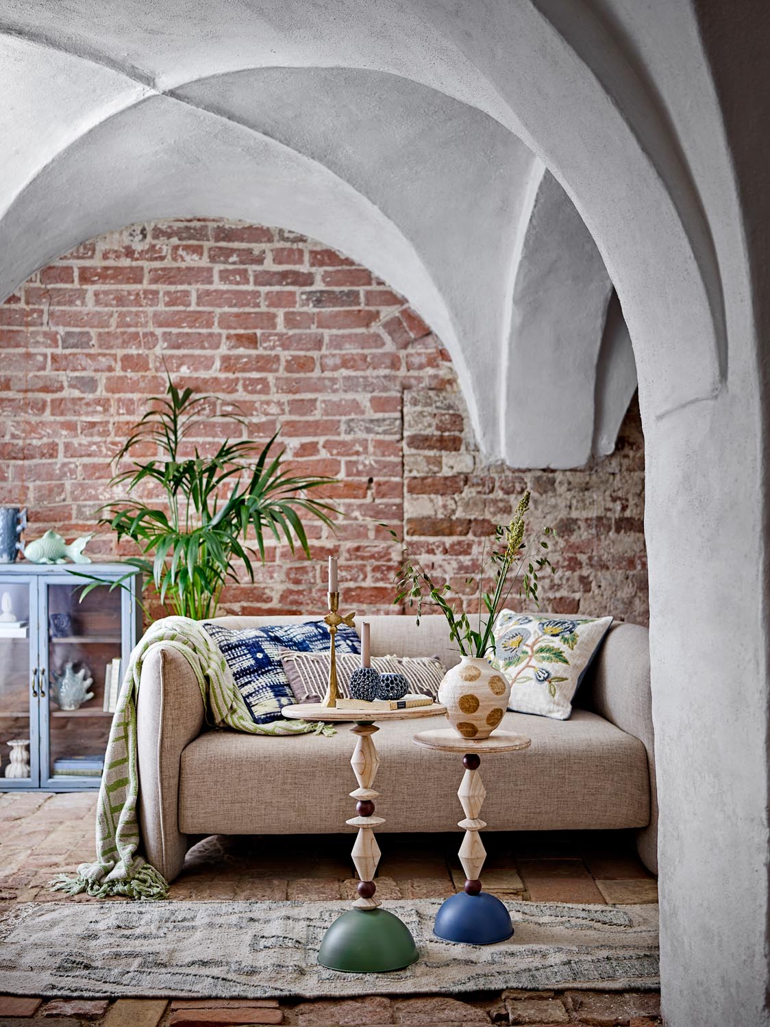 Velva Decke, Grün, Recycelte Baumwolle in Green präsentiert im Onlineshop von KAQTU Design AG. Bettüberwurf ist von Creative Collection
