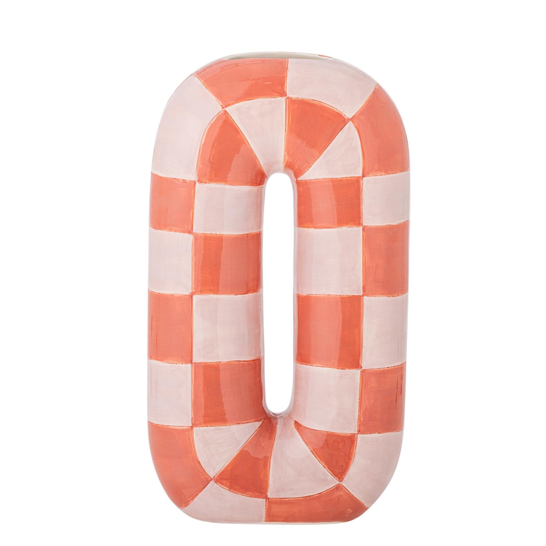 Mae Vase, Orange, Keramik in Orange präsentiert im Onlineshop von KAQTU Design AG. Vase ist von Bloomingville