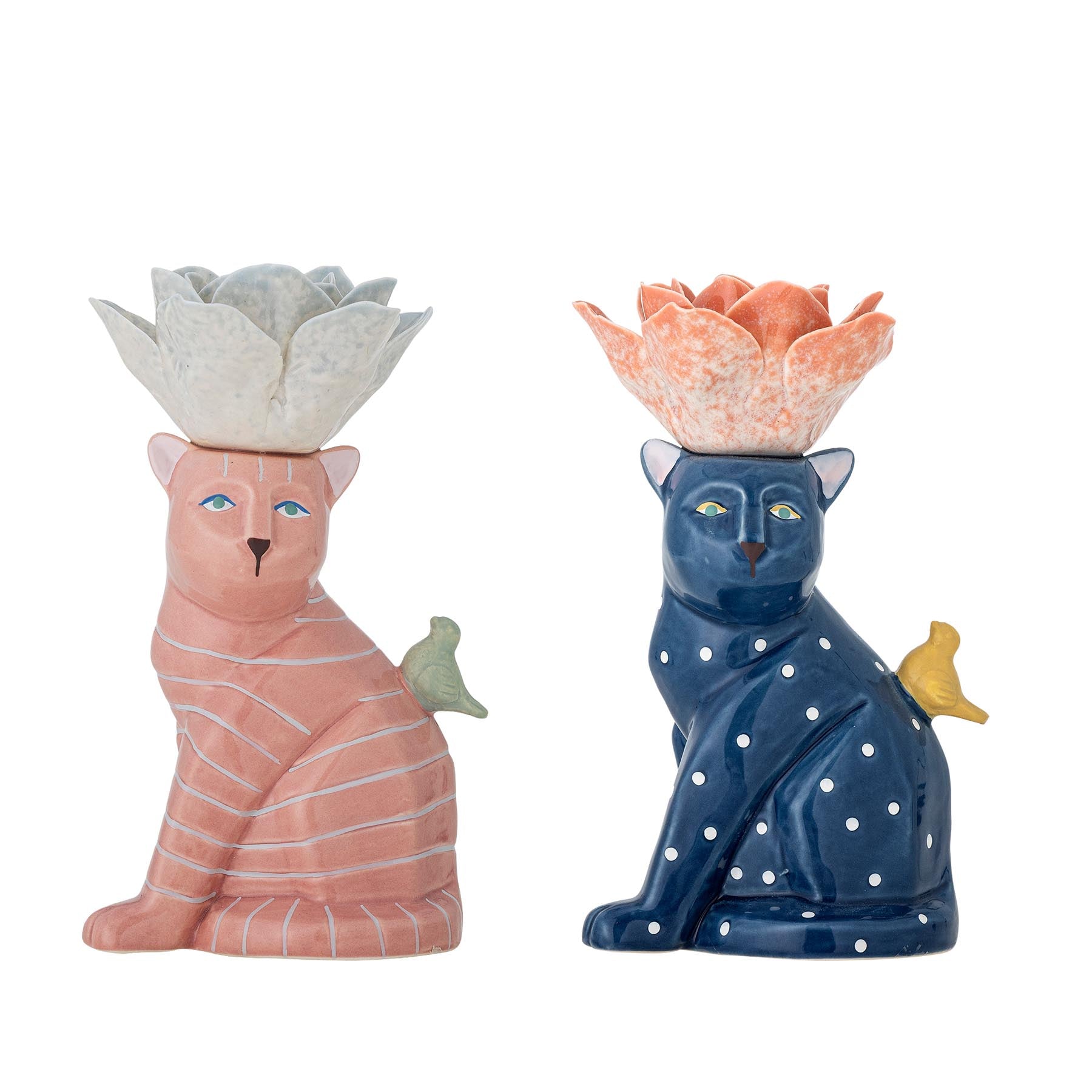 Eri Kerzenhalter, Bunt, Steingut in Multi präsentiert im Onlineshop von KAQTU Design AG. Kerzenständer ist von Bloomingville