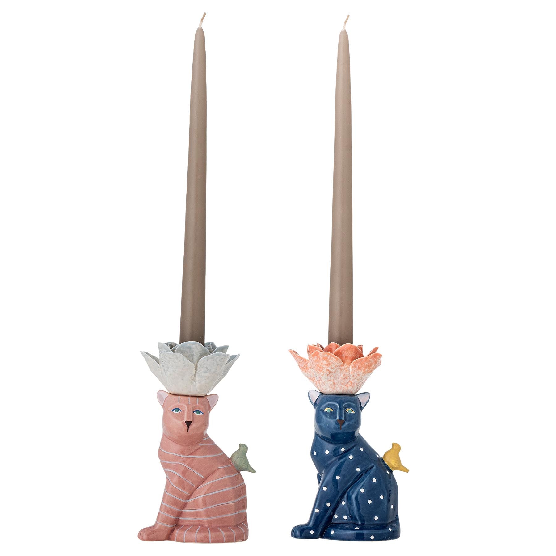 Eri Kerzenhalter, Bunt, Steingut in Multi präsentiert im Onlineshop von KAQTU Design AG. Kerzenständer ist von Bloomingville