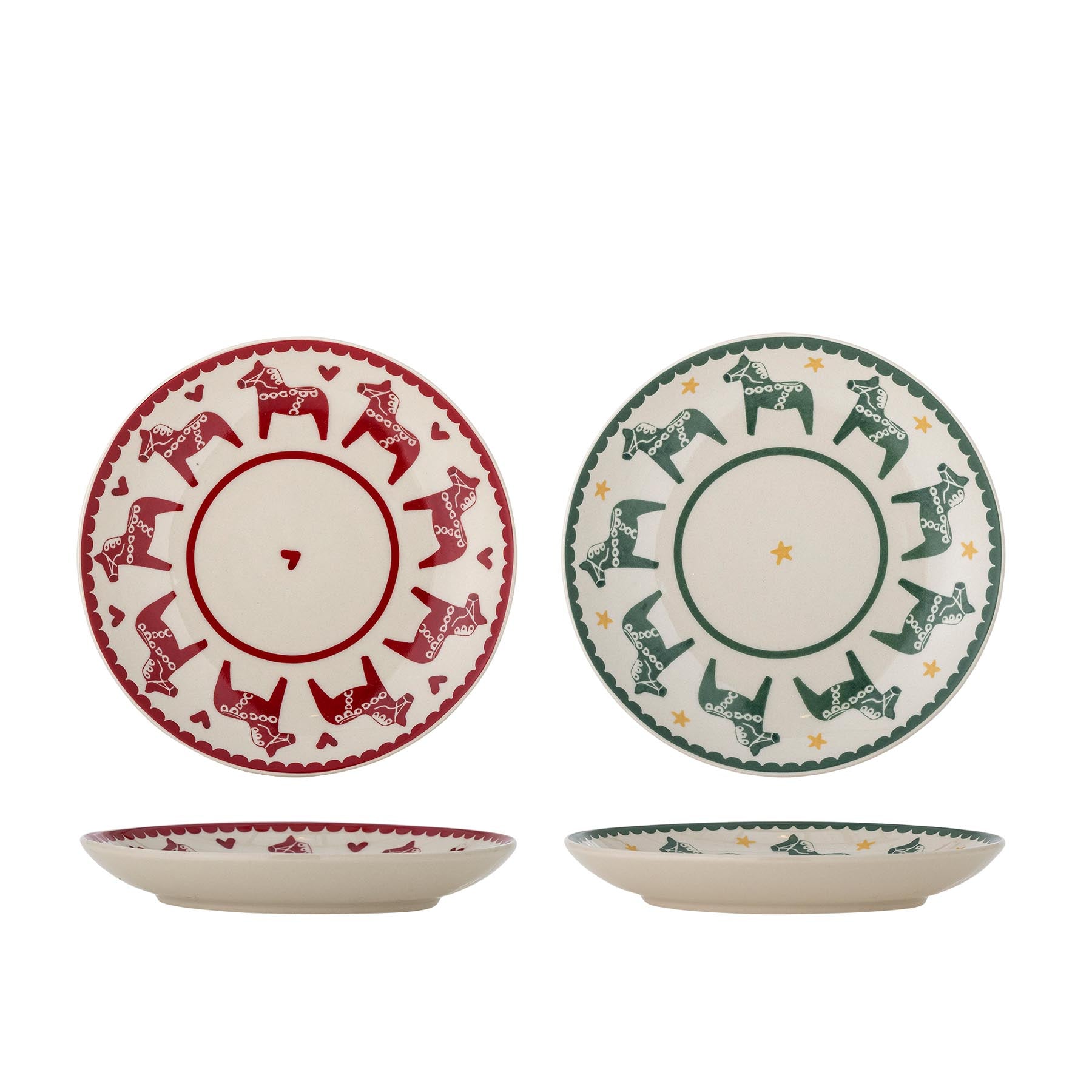 Siffer Teller, Bunt, Steingut in Multi präsentiert im Onlineshop von KAQTU Design AG. Teller ist von Bloomingville