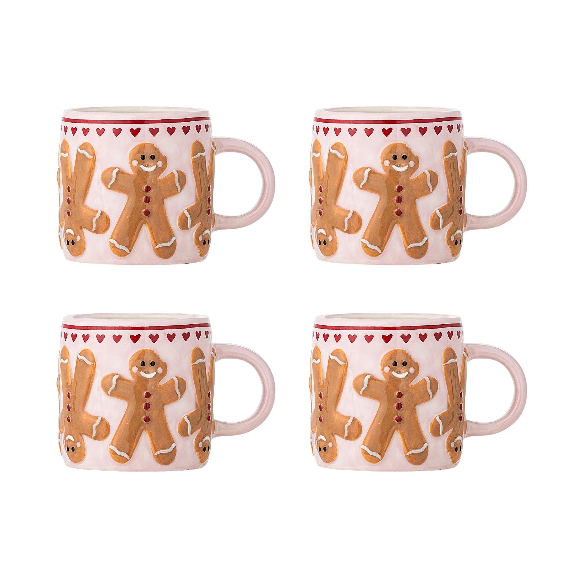 Binna Tasse, Rose, Steingut in Rose präsentiert im Onlineshop von KAQTU Design AG. Tasse ist von Bloomingville