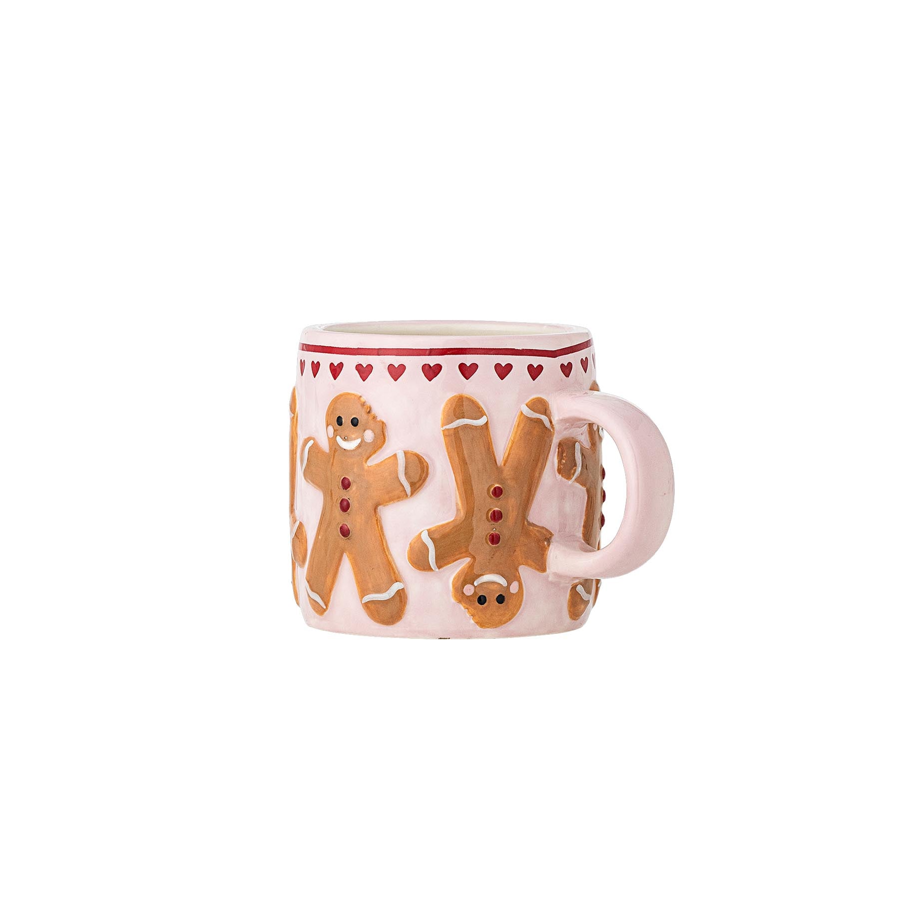 Binna Tasse, Rose, Steingut in Rose präsentiert im Onlineshop von KAQTU Design AG. Tasse ist von Bloomingville