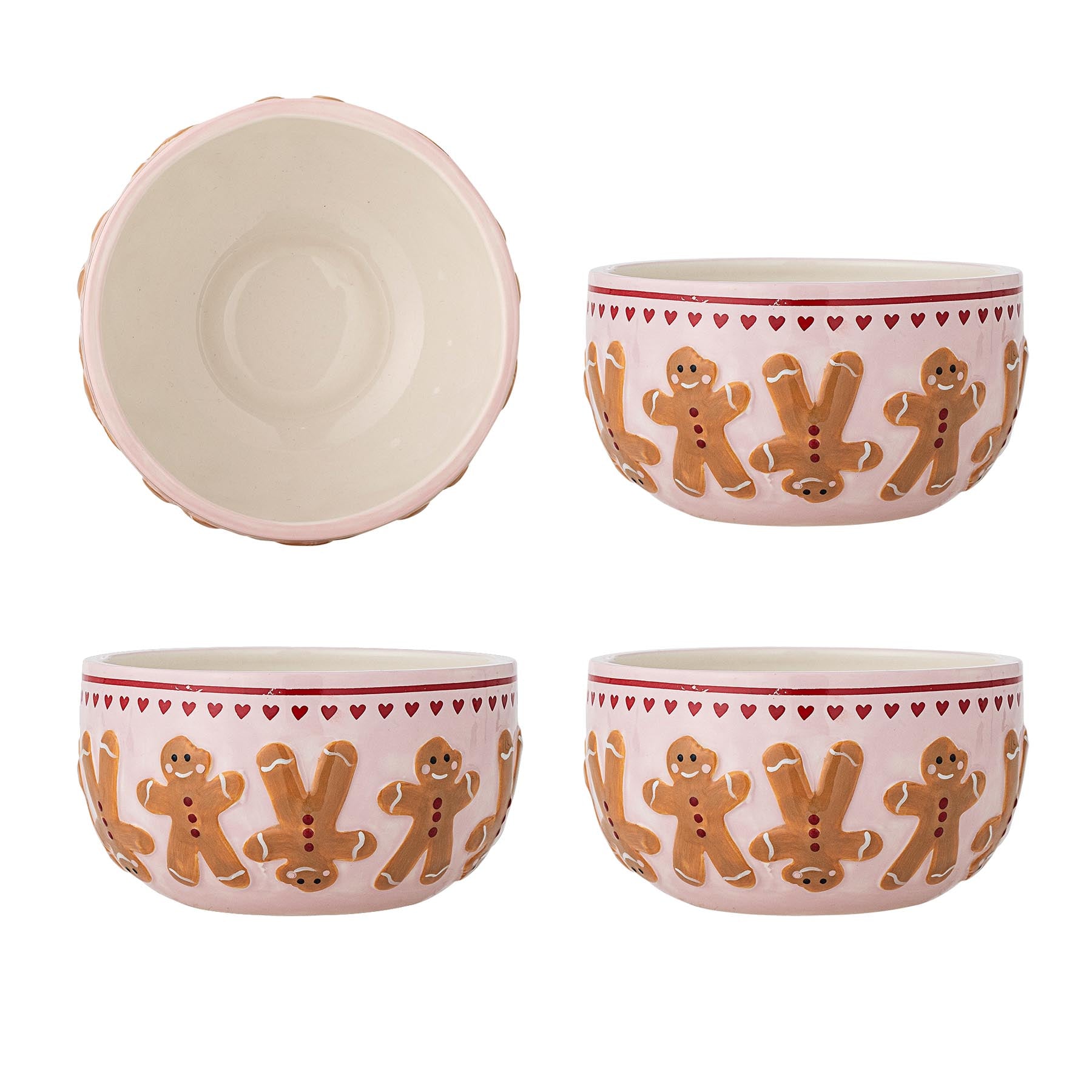 Binna Schale, Rose, Steingut in Rose präsentiert im Onlineshop von KAQTU Design AG. Schale ist von Bloomingville