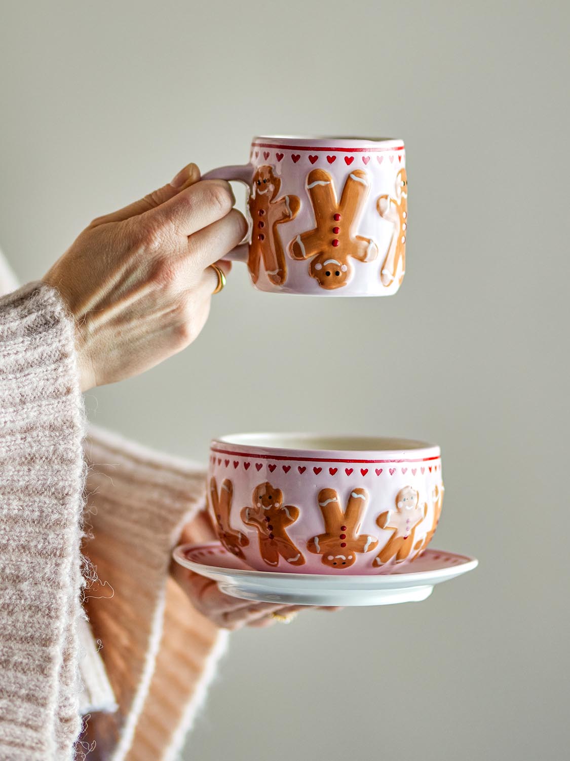 Binna Schale, Rose, Steingut in Rose präsentiert im Onlineshop von KAQTU Design AG. Schale ist von Bloomingville