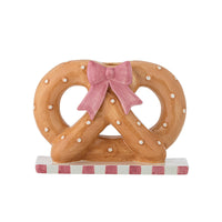 Pretzie Kerzenhalter, Braun, Keramik