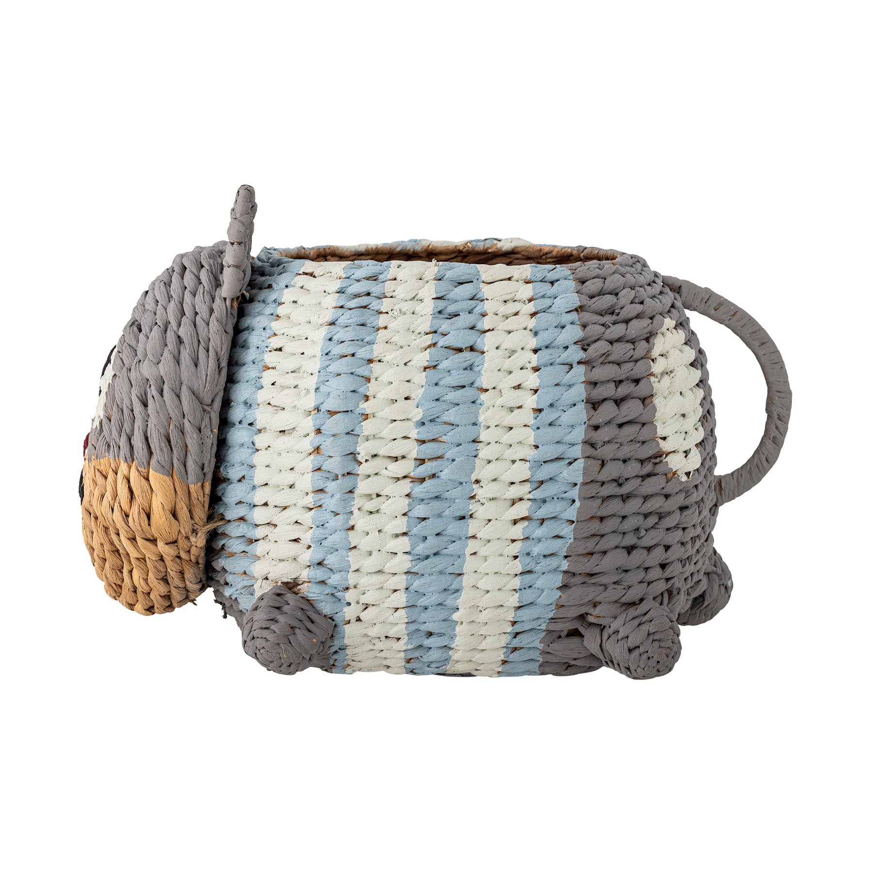 Mille Korb, Bunt, Wasserhyazinthe in Multi präsentiert im Onlineshop von KAQTU Design AG. Aufbewahrungskorb ist von Bloomingville Mini