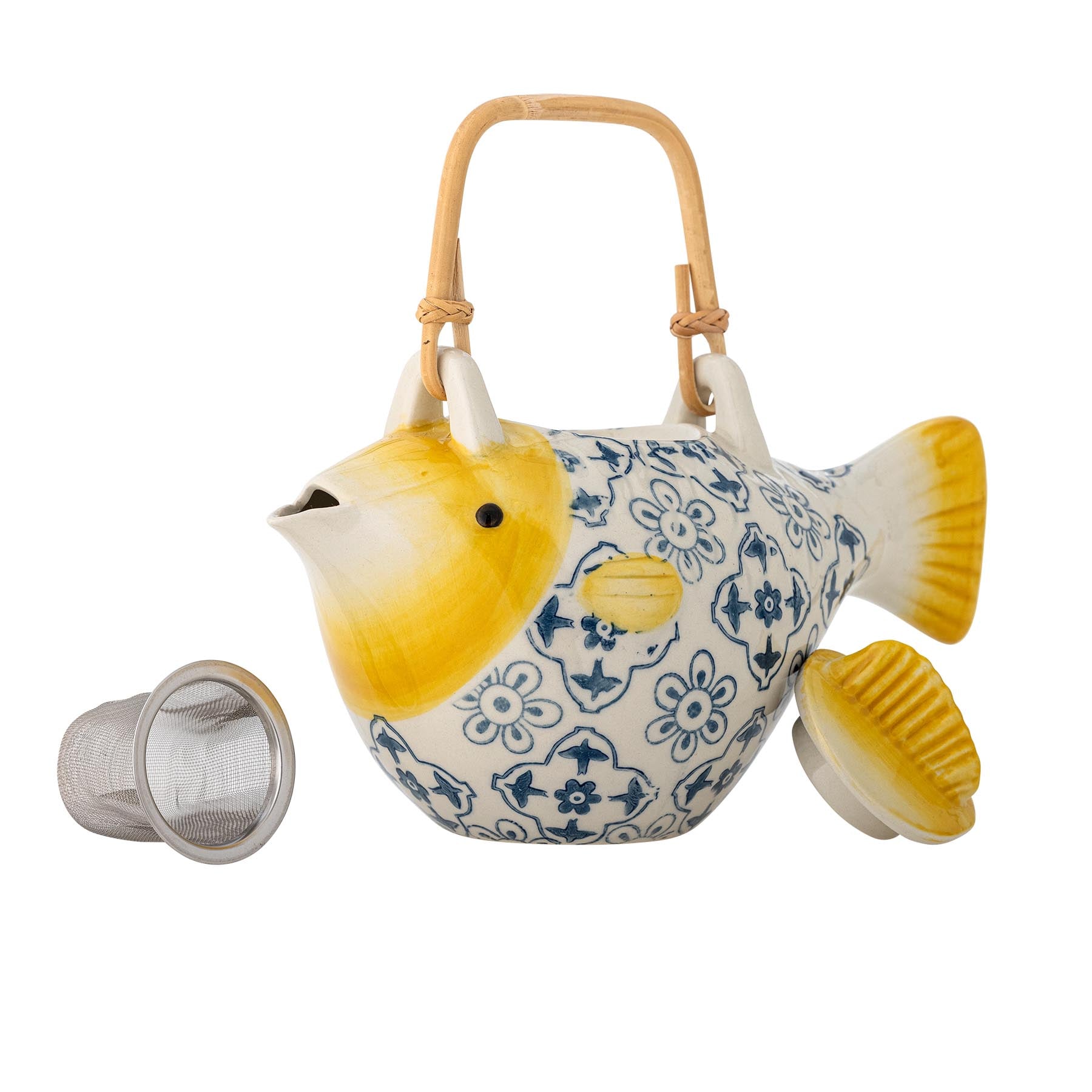 Wrenna Teekanne mit Teesieb, Bunt, Steingut in Multi präsentiert im Onlineshop von KAQTU Design AG. Käsezubehör ist von Creative Collection