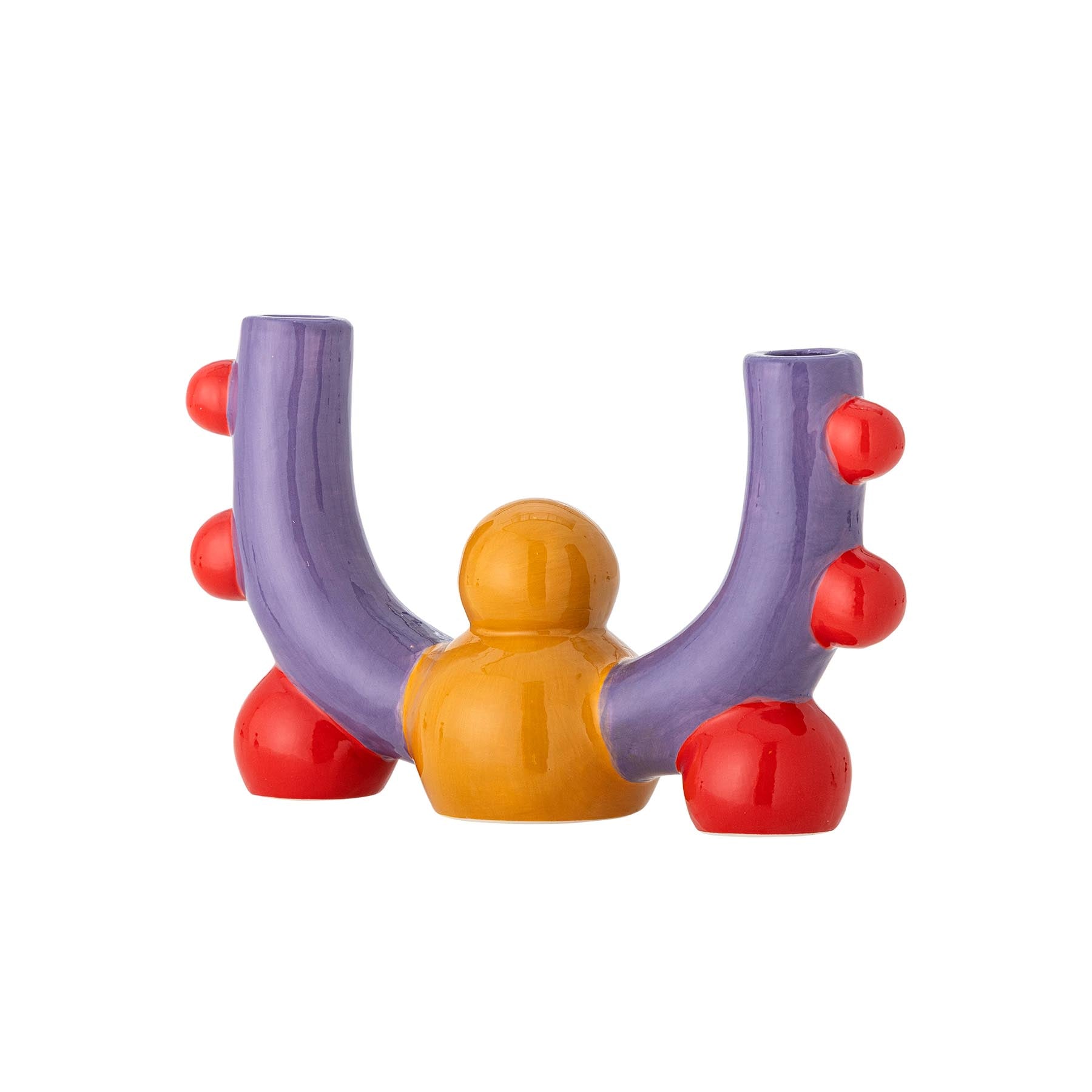Edivia Kerzenhalter, Bunt, Steingut in Multi präsentiert im Onlineshop von KAQTU Design AG. Kerzenständer ist von Bloomingville