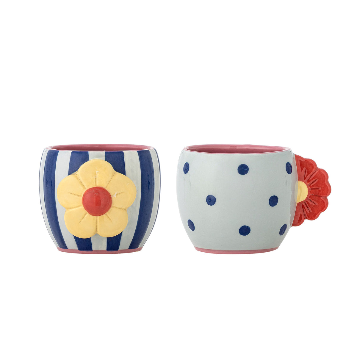 Haisy Tasse, Bunt, Steingut in Multi präsentiert im Onlineshop von KAQTU Design AG. Tasse ist von Bloomingville