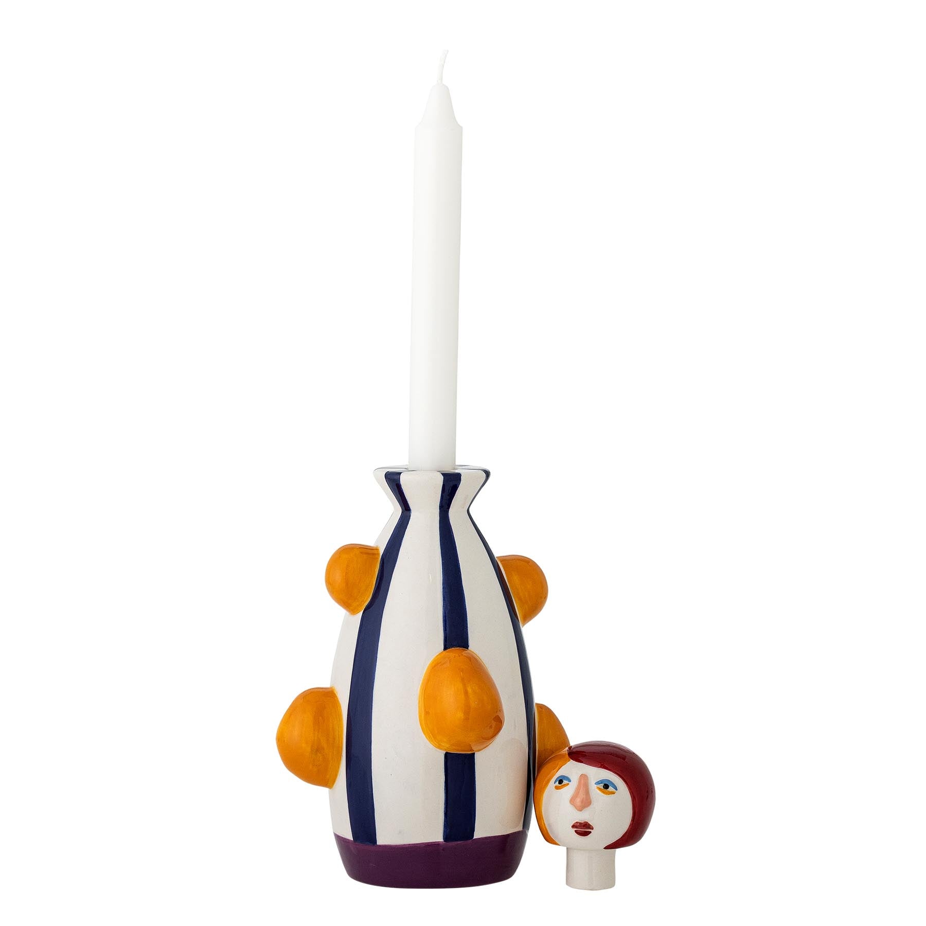 Conneli Kerzenhalter, Bunt, Keramik in Multi präsentiert im Onlineshop von KAQTU Design AG. Kerzenständer ist von Bloomingville