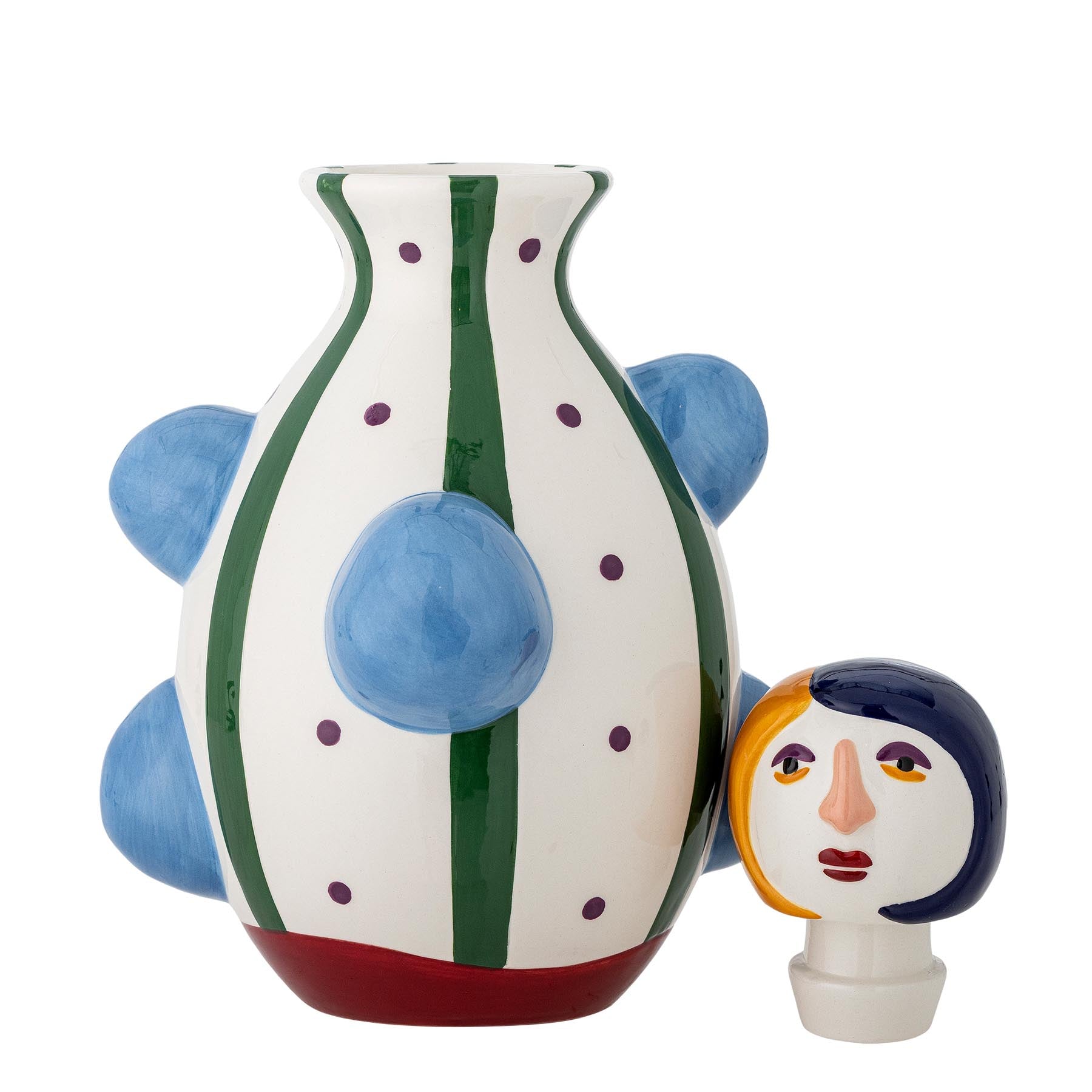 Conneli Vase, Bunt, Keramik in Multi präsentiert im Onlineshop von KAQTU Design AG. Vase ist von Bloomingville