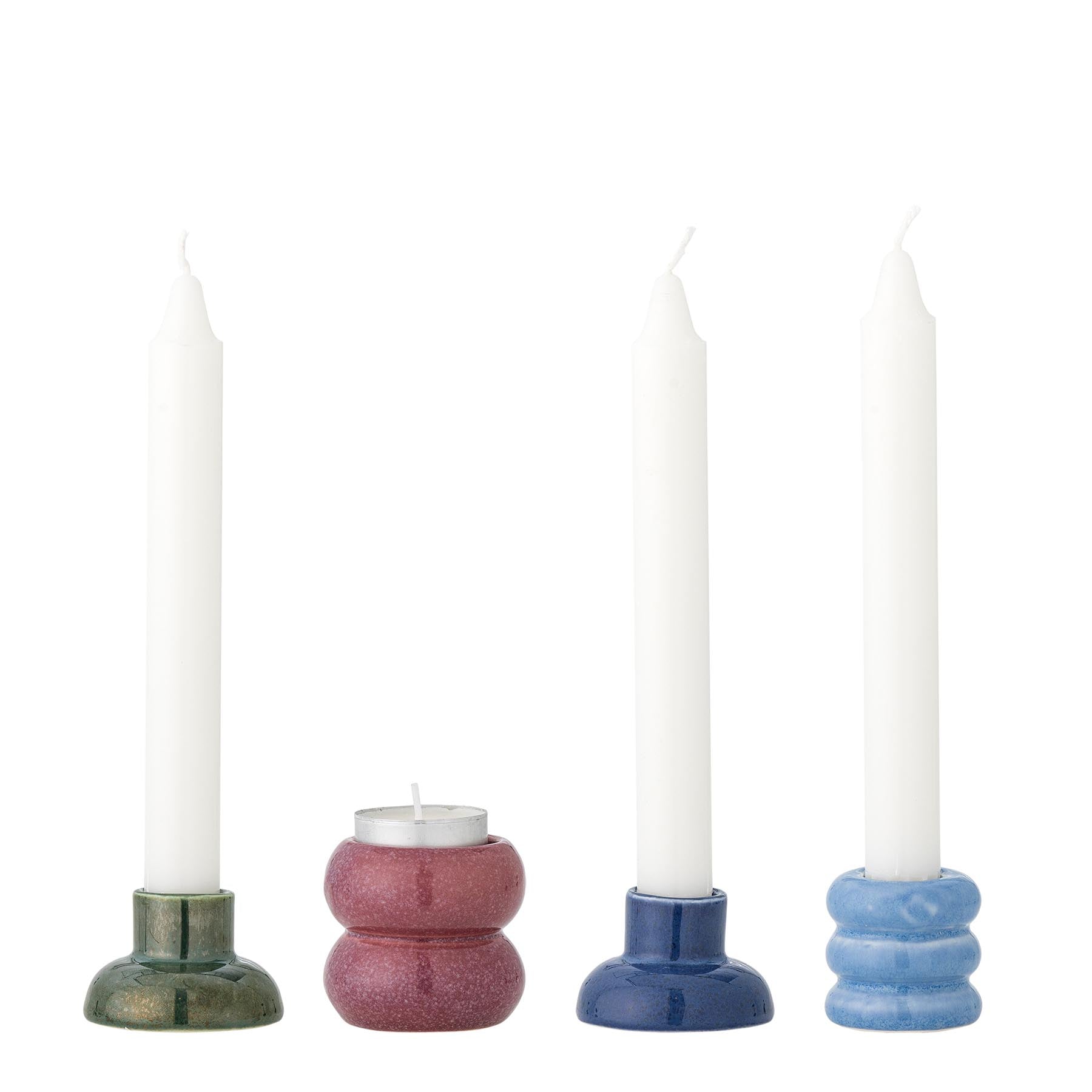 Tana Votive & Candle Holder, Bunt, Steingut in Multi präsentiert im Onlineshop von KAQTU Design AG. Kerzenständer ist von Bloomingville