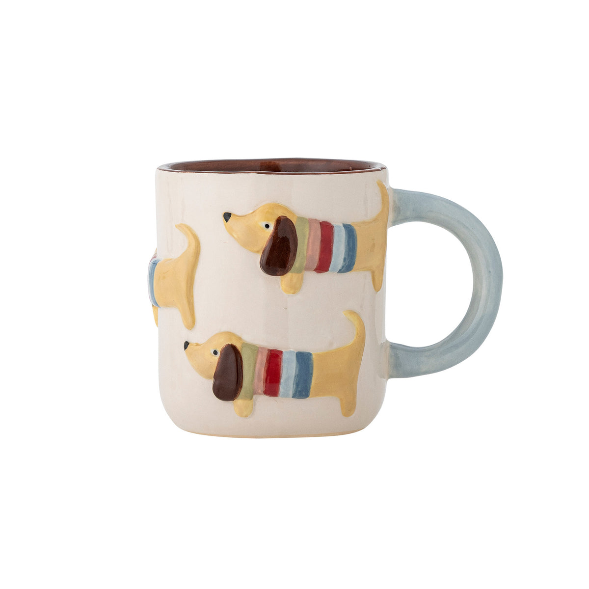 Charlie Tasse, Bunt, Steingut in Multi präsentiert im Onlineshop von KAQTU Design AG. Tasse ist von Bloomingville Mini