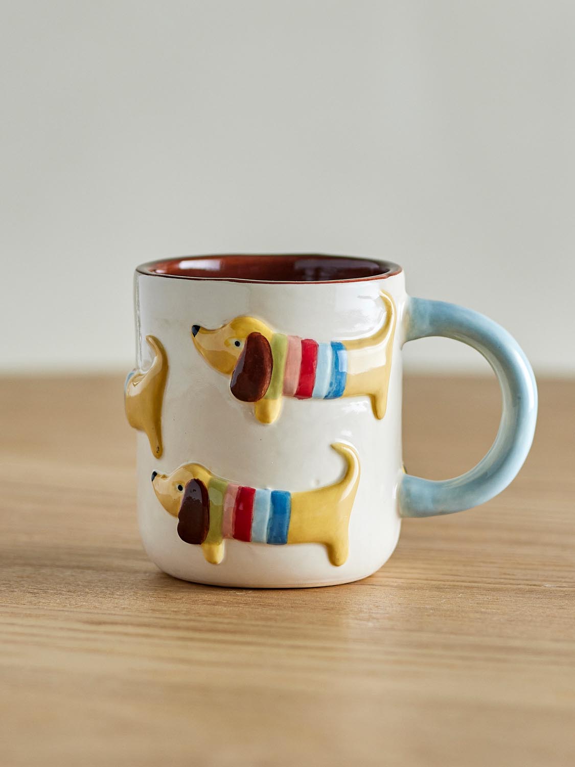 Charlie Tasse, Bunt, Steingut in Multi präsentiert im Onlineshop von KAQTU Design AG. Tasse ist von Bloomingville Mini