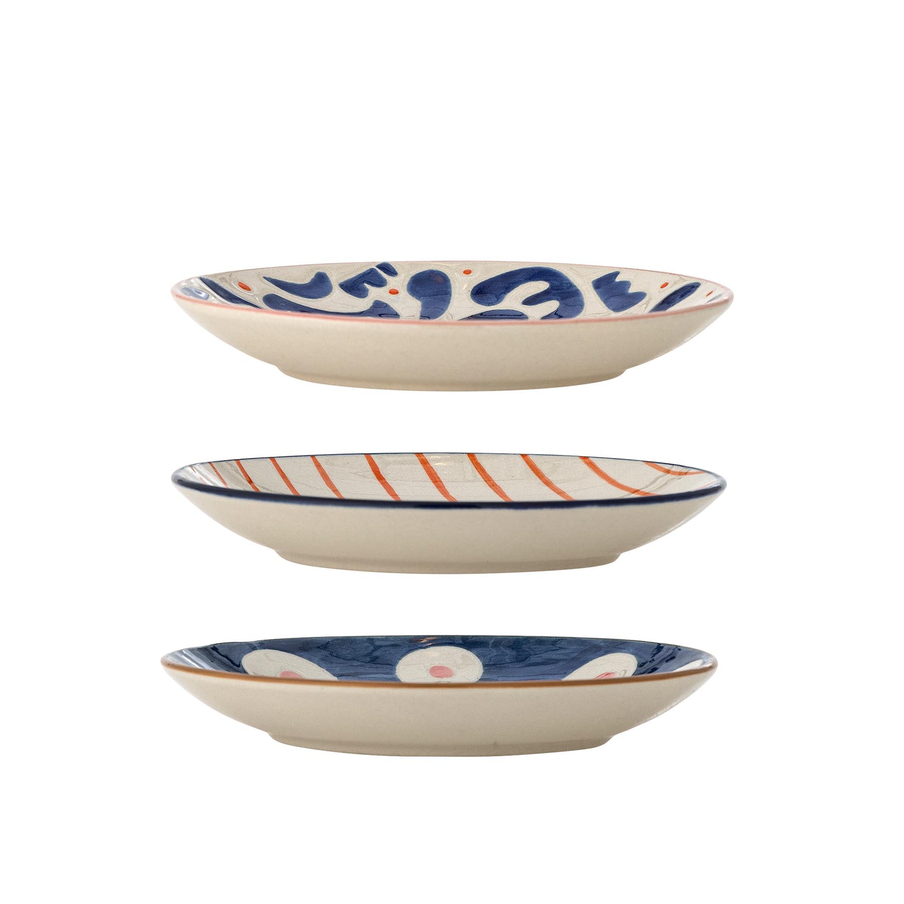 Eviaya Teller, Bunt, Steingut in Multi präsentiert im Onlineshop von KAQTU Design AG. Teller ist von Bloomingville