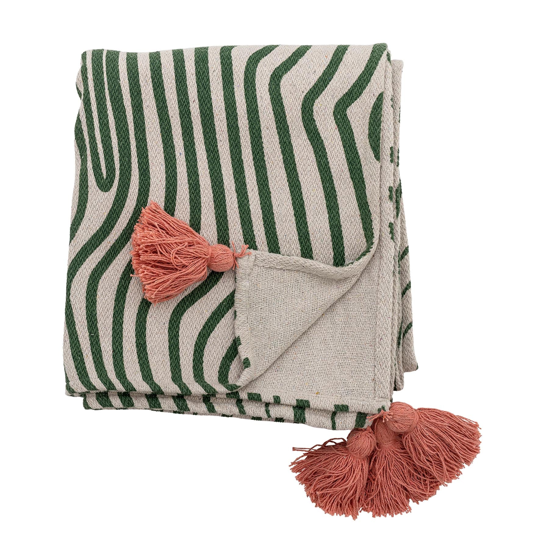 Woodsby Decke, Bunt, Recycelte Baumwolle in Multi präsentiert im Onlineshop von KAQTU Design AG. Bettüberwurf ist von Bloomingville