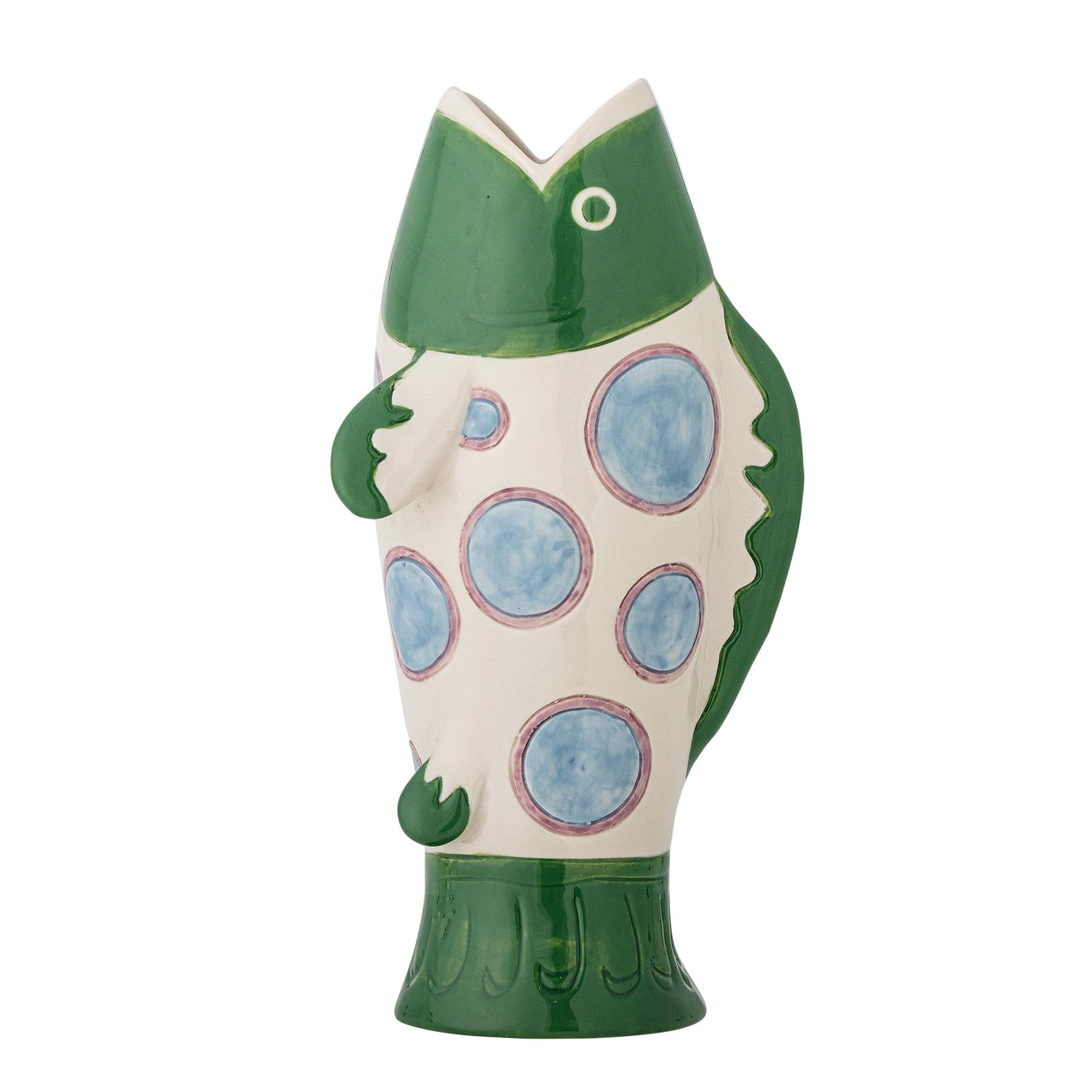 Irving Vase, Bunt, Steingut in Multi präsentiert im Onlineshop von KAQTU Design AG. Vase ist von Bloomingville