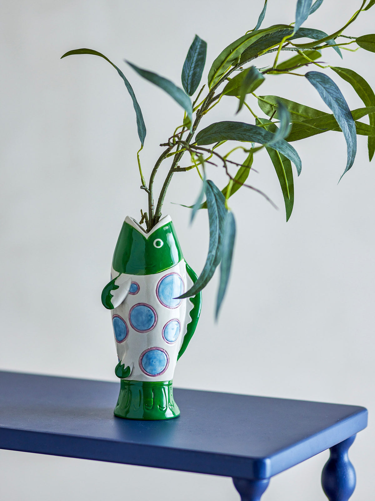 Irving Vase, Bunt, Steingut in Multi präsentiert im Onlineshop von KAQTU Design AG. Vase ist von Bloomingville