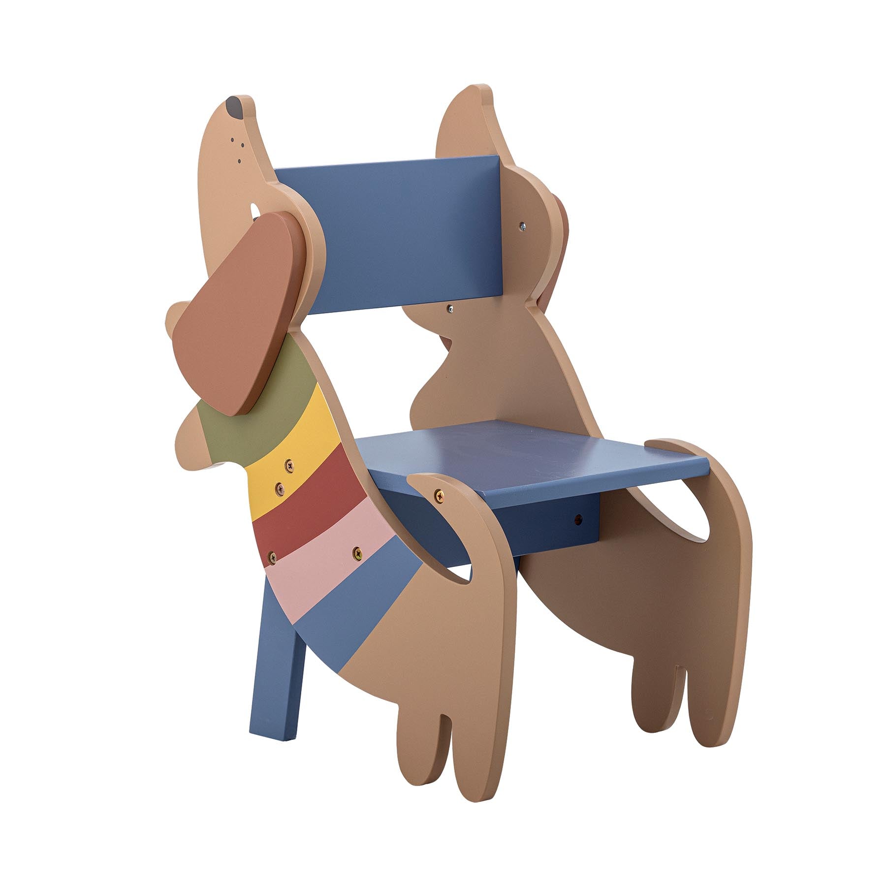 Charlie Stuhl, Bunt, FSC®100%, MDF in Multi präsentiert im Onlineshop von KAQTU Design AG. Stuhl ist von Bloomingville Mini