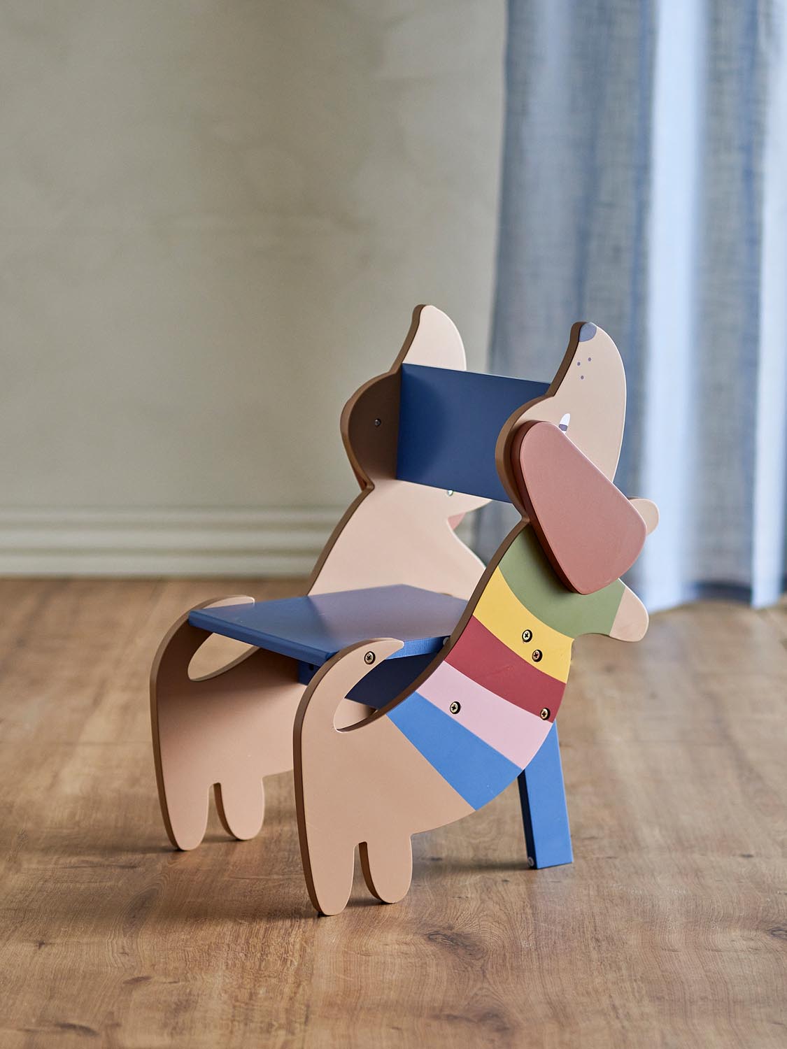 Charlie Stuhl, Bunt, FSC®100%, MDF in Multi präsentiert im Onlineshop von KAQTU Design AG. Stuhl ist von Bloomingville Mini