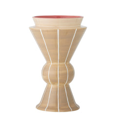 Trilla Vase, Beige, Keramik