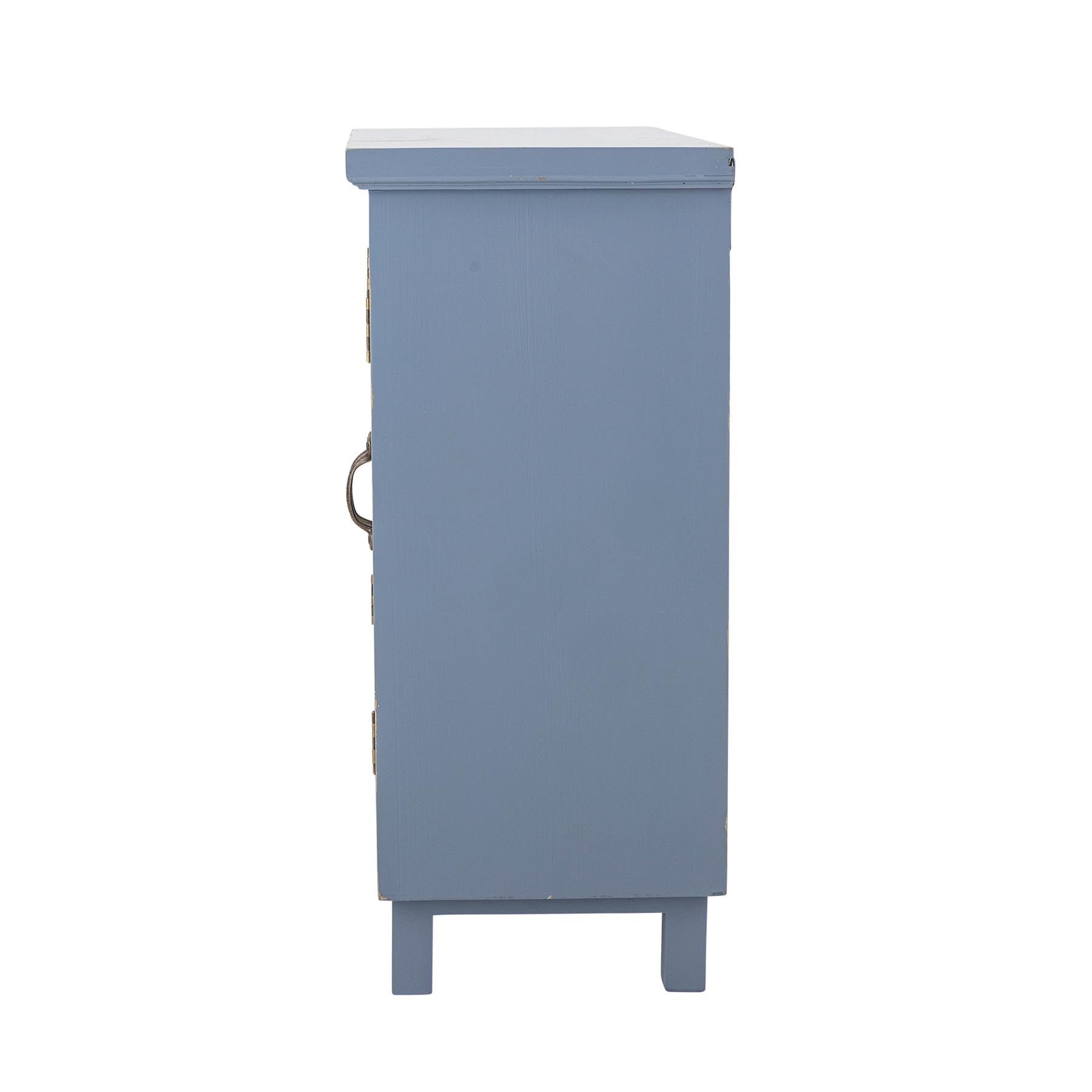 Hazem Kabinett, Blau, Tannenholz in Blue präsentiert im Onlineshop von KAQTU Design AG. Cabinet ist von Creative Collection