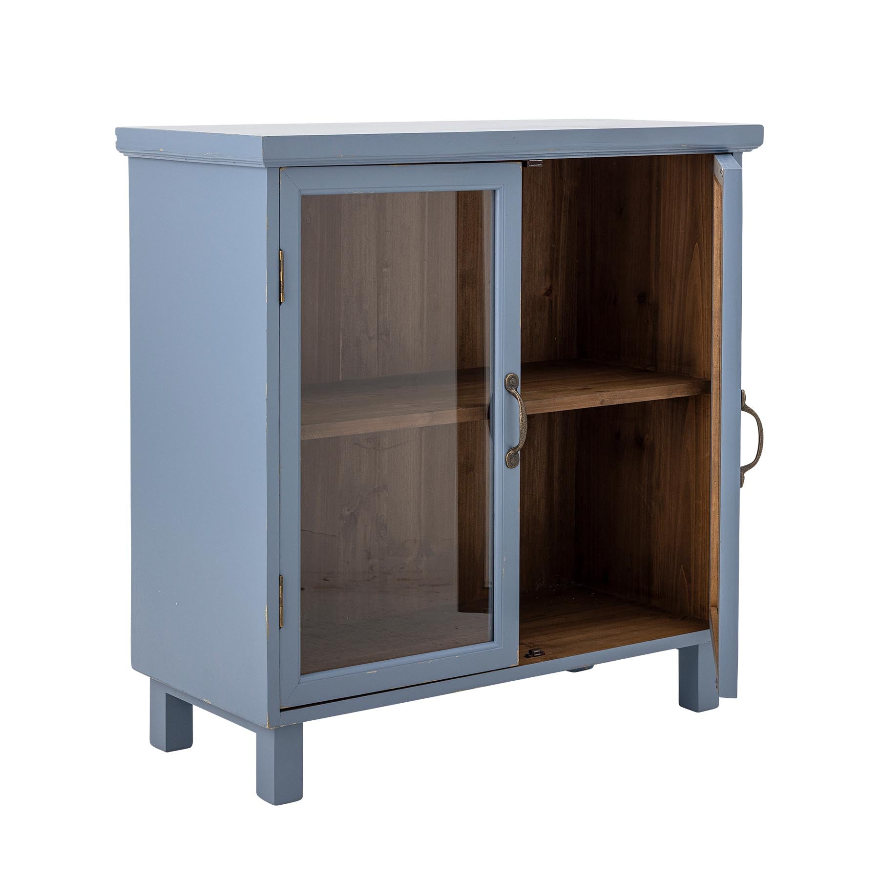 Hazem Kabinett, Blau, Tannenholz in Blue präsentiert im Onlineshop von KAQTU Design AG. Cabinet ist von Creative Collection
