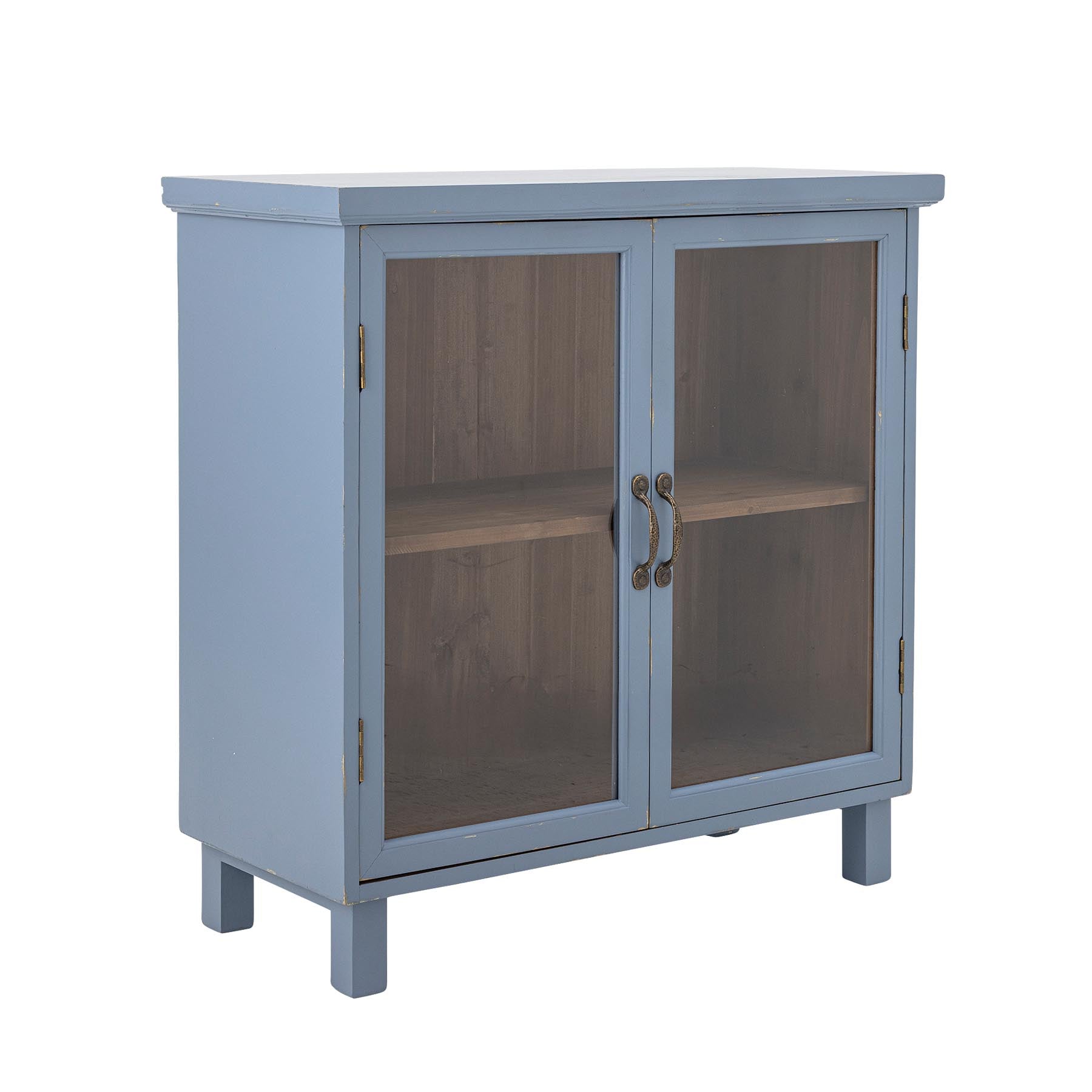 Hazem Kabinett, Blau, Tannenholz in Blue präsentiert im Onlineshop von KAQTU Design AG. Cabinet ist von Creative Collection
