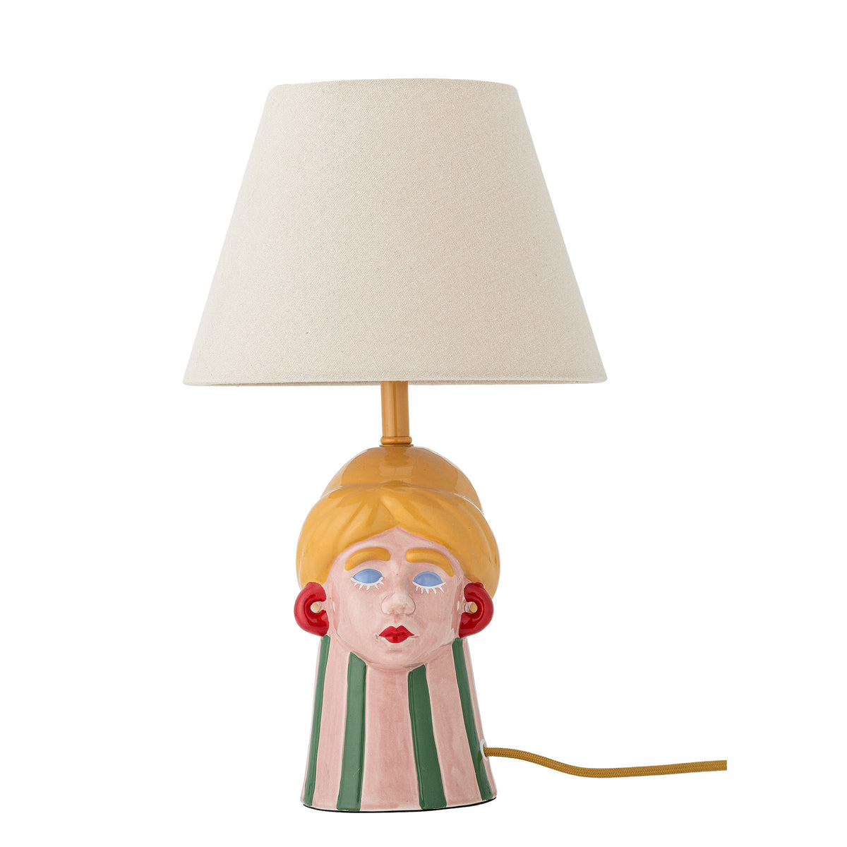 Miss Jody Tischlampe, Bunt, Steingut in Multi präsentiert im Onlineshop von KAQTU Design AG. Tischleuchte ist von Bloomingville
