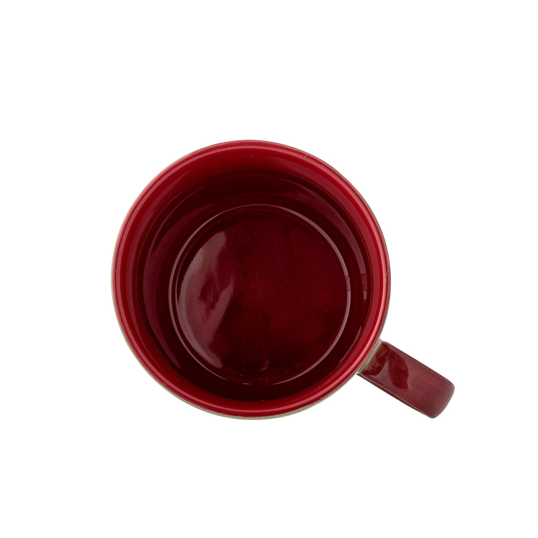 Peo Becher, Grün, Steingut in Green präsentiert im Onlineshop von KAQTU Design AG. Tasse ist von Bloomingville