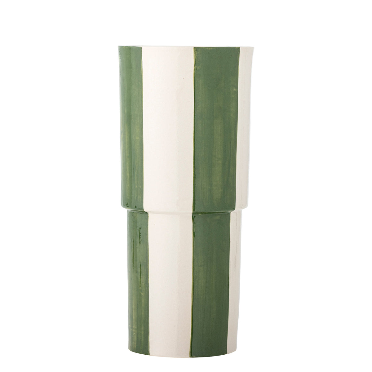 Floki Vase, Grün, Steingut in Green präsentiert im Onlineshop von KAQTU Design AG. Vase ist von Bloomingville