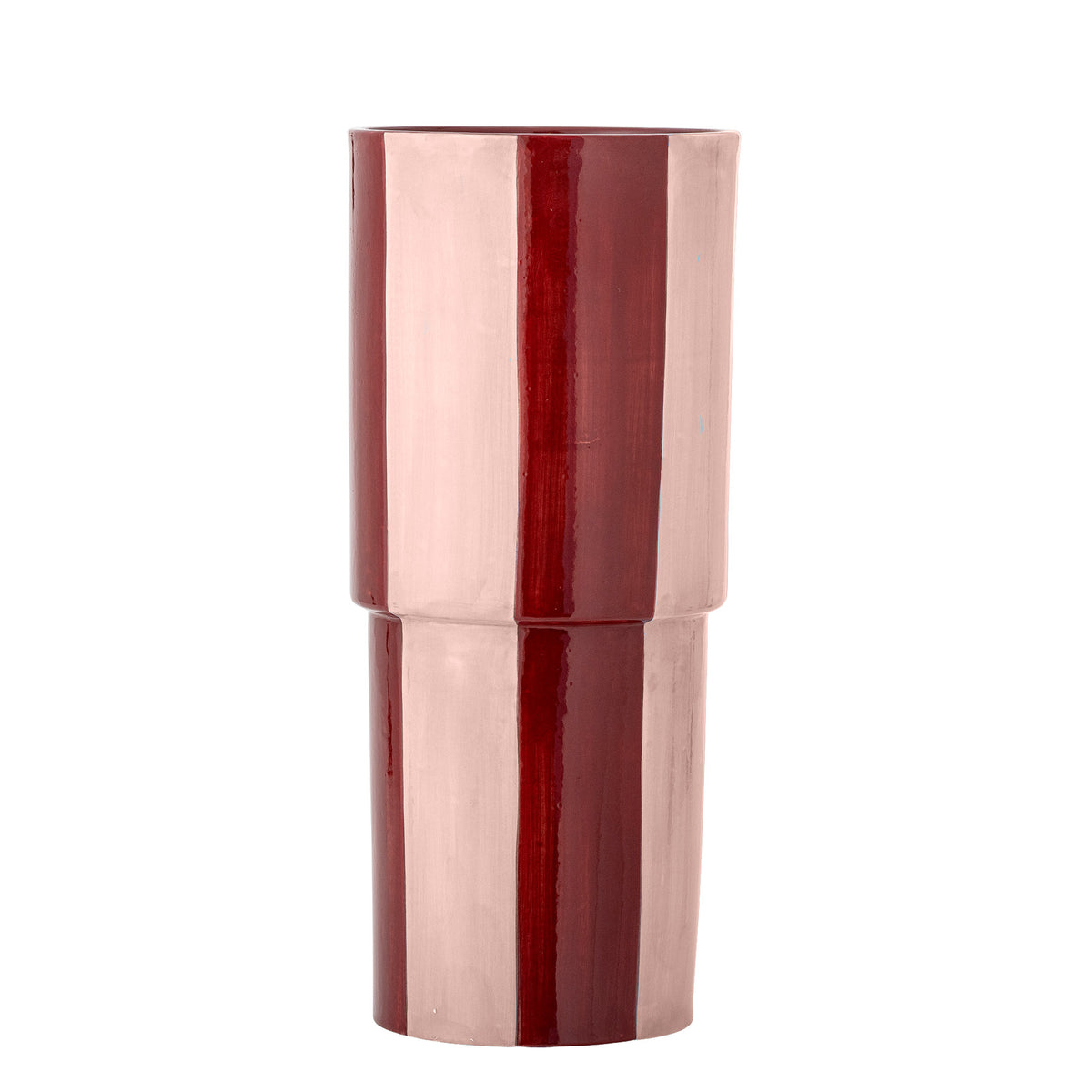 Floki Vase, Rot, Steingut in Red präsentiert im Onlineshop von KAQTU Design AG. Vase ist von Bloomingville