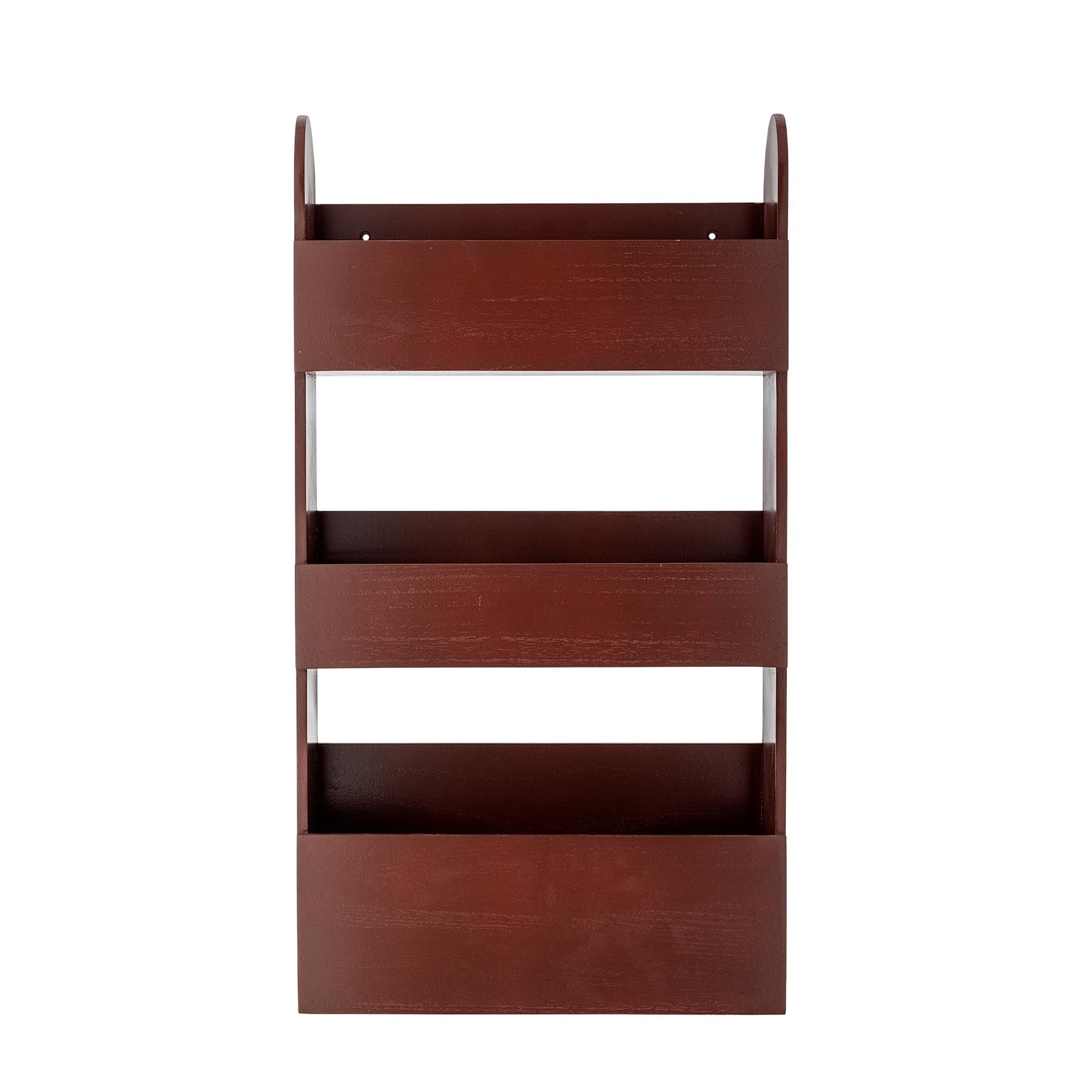 Moris Regal, Rot, Paulownia in Red präsentiert im Onlineshop von KAQTU Design AG. Wandregal ist von Bloomingville Mini
