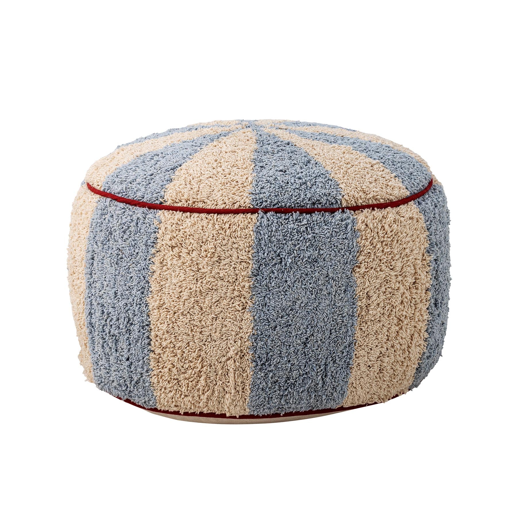 Charoline Pouf, Blau, Baumwolle in Blue präsentiert im Onlineshop von KAQTU Design AG. Pouf ist von Bloomingville Mini