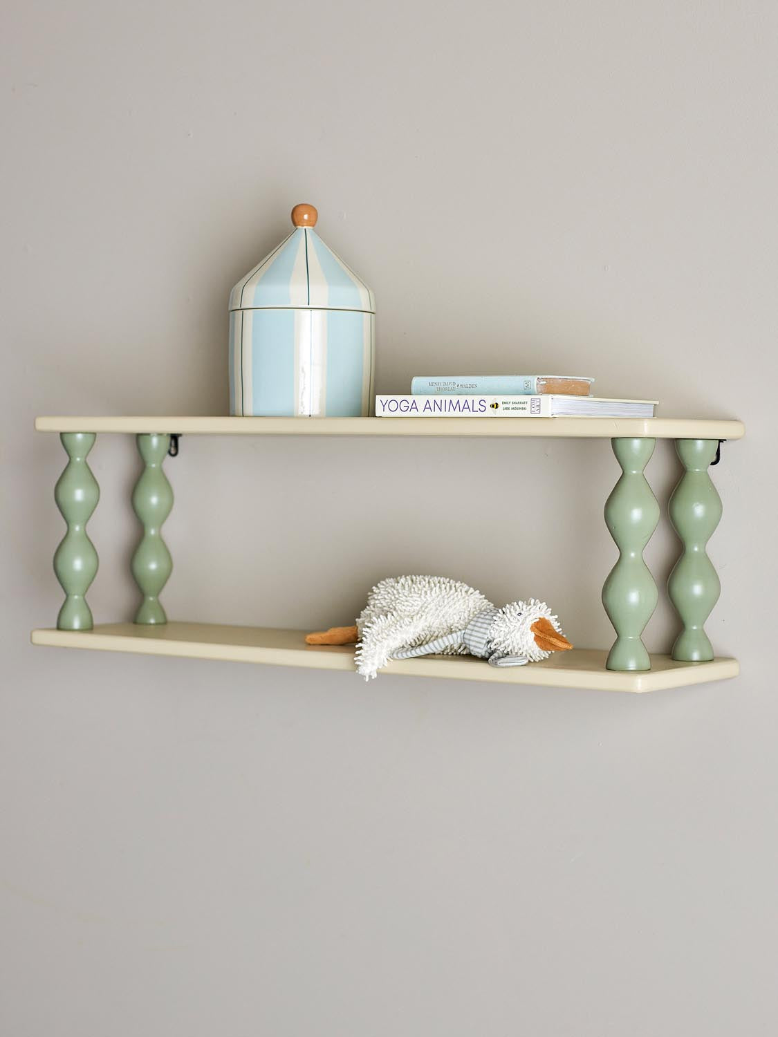 Bibiola Regal, Natur, MDF in Nature präsentiert im Onlineshop von KAQTU Design AG. Wandregal ist von Bloomingville Mini